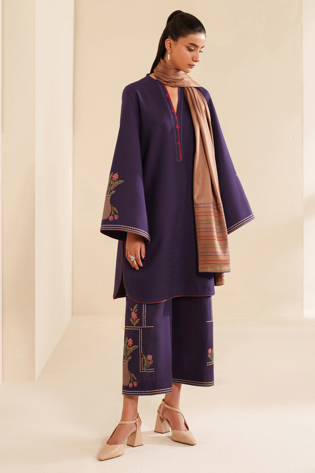 Embroidered Khaddar RTW-1263