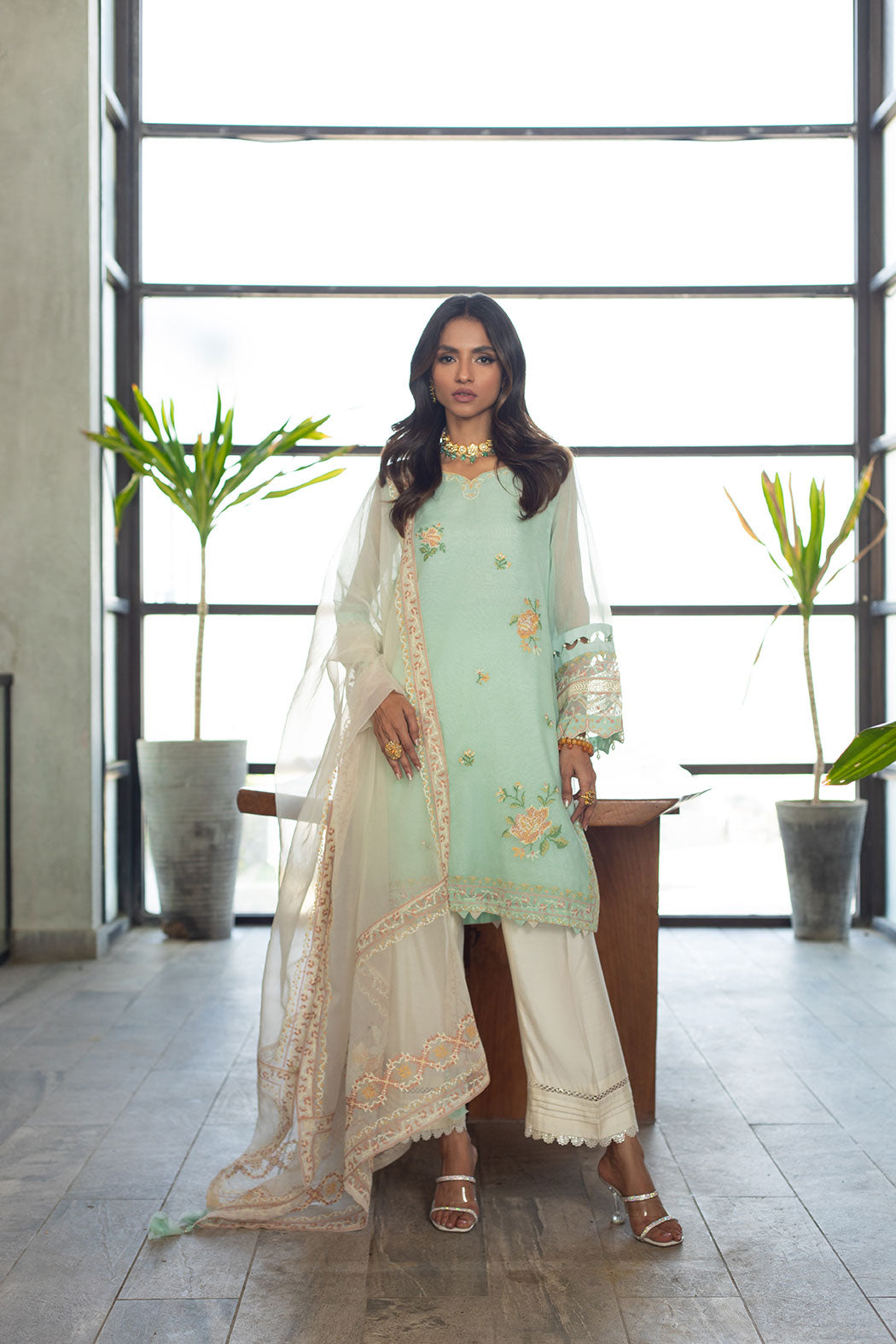 SS24DD-1130 OFF-WHITE DUPATTA