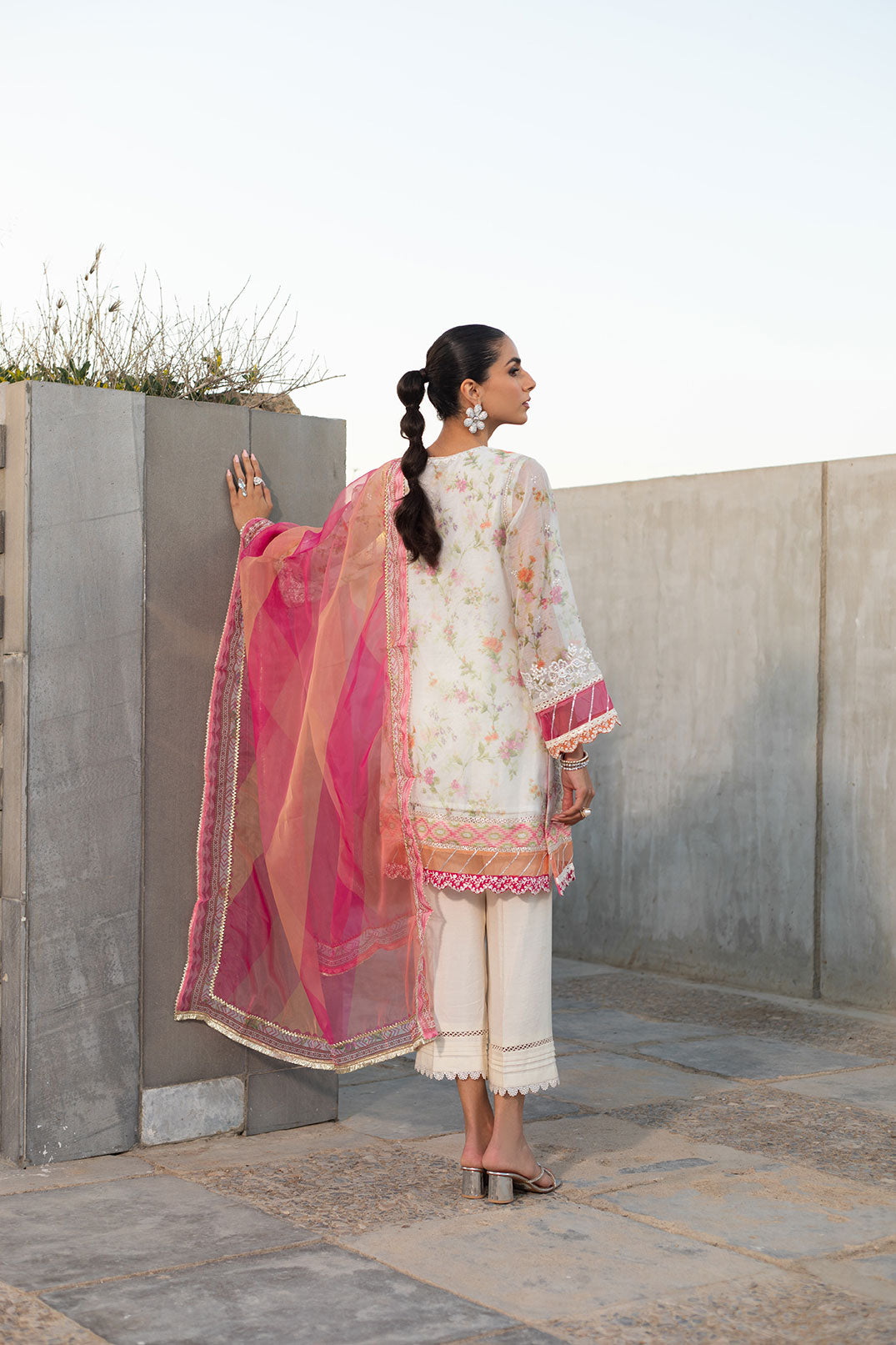 SS24DD-2291 PINK DUPATTA