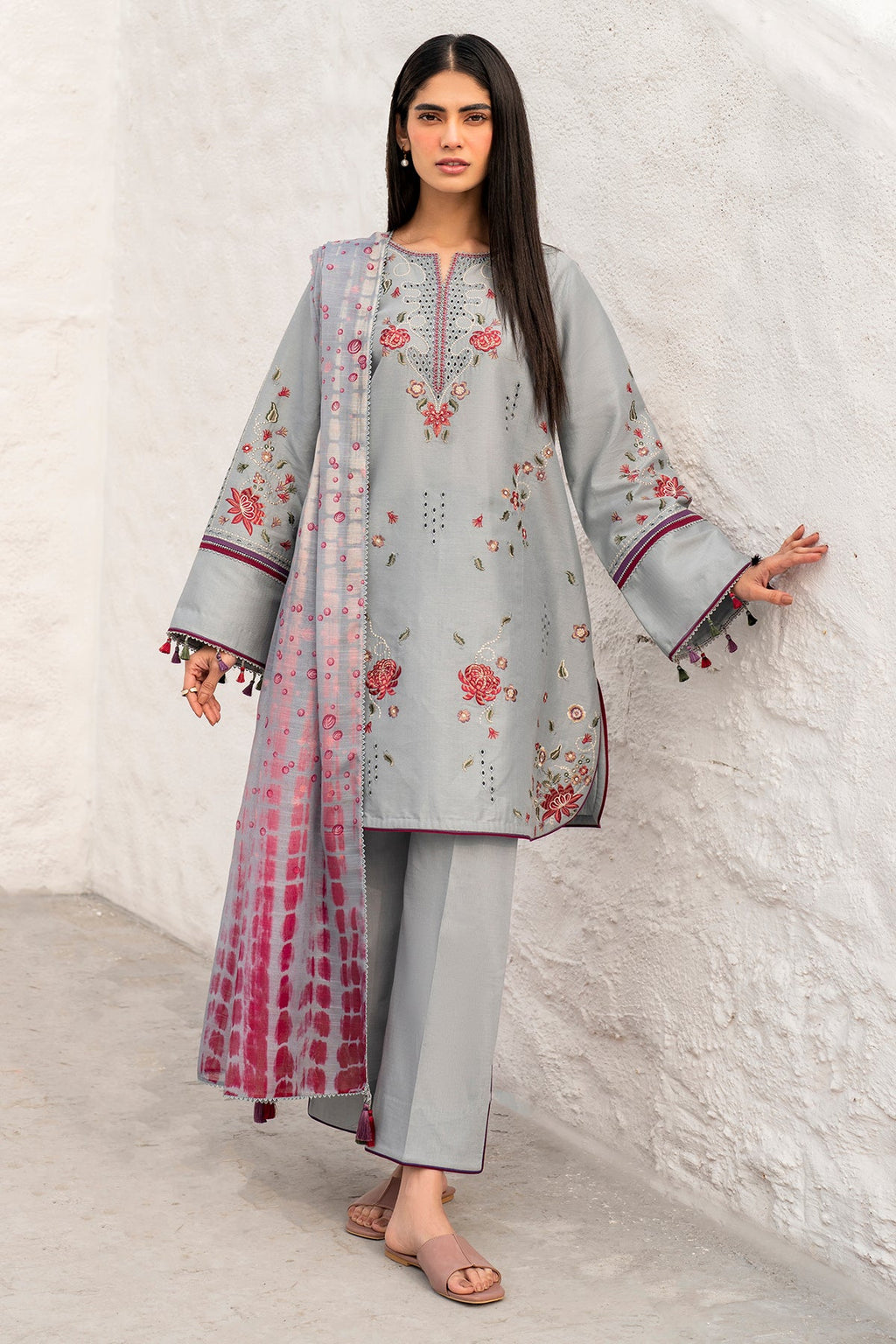 Embroidered Dobby Lawn USE-9269
