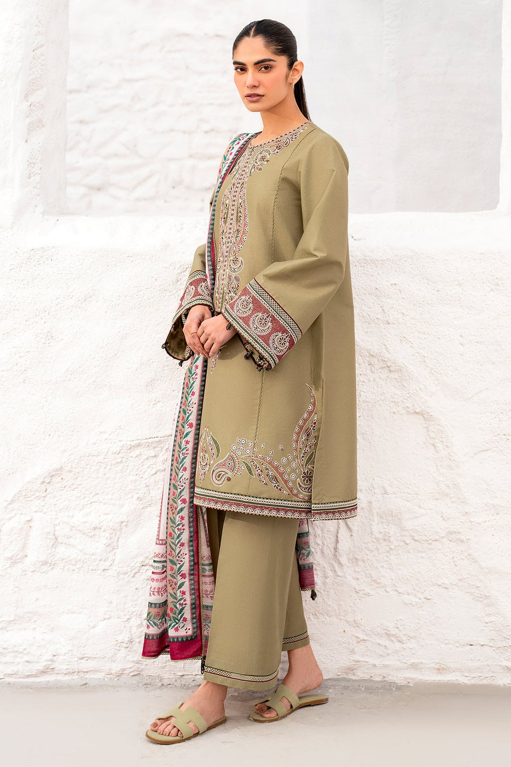EMBROIDERED DOBBY LAWN USE-9136