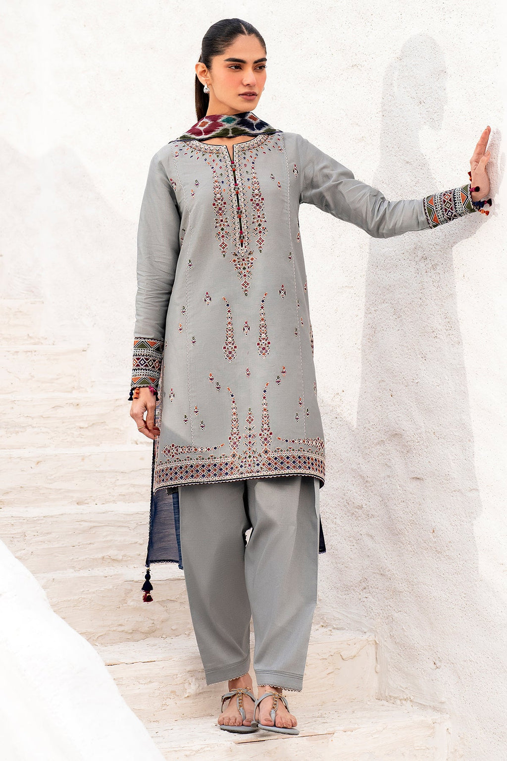 EMBROIDERED DOBBY LAWN USE-9123