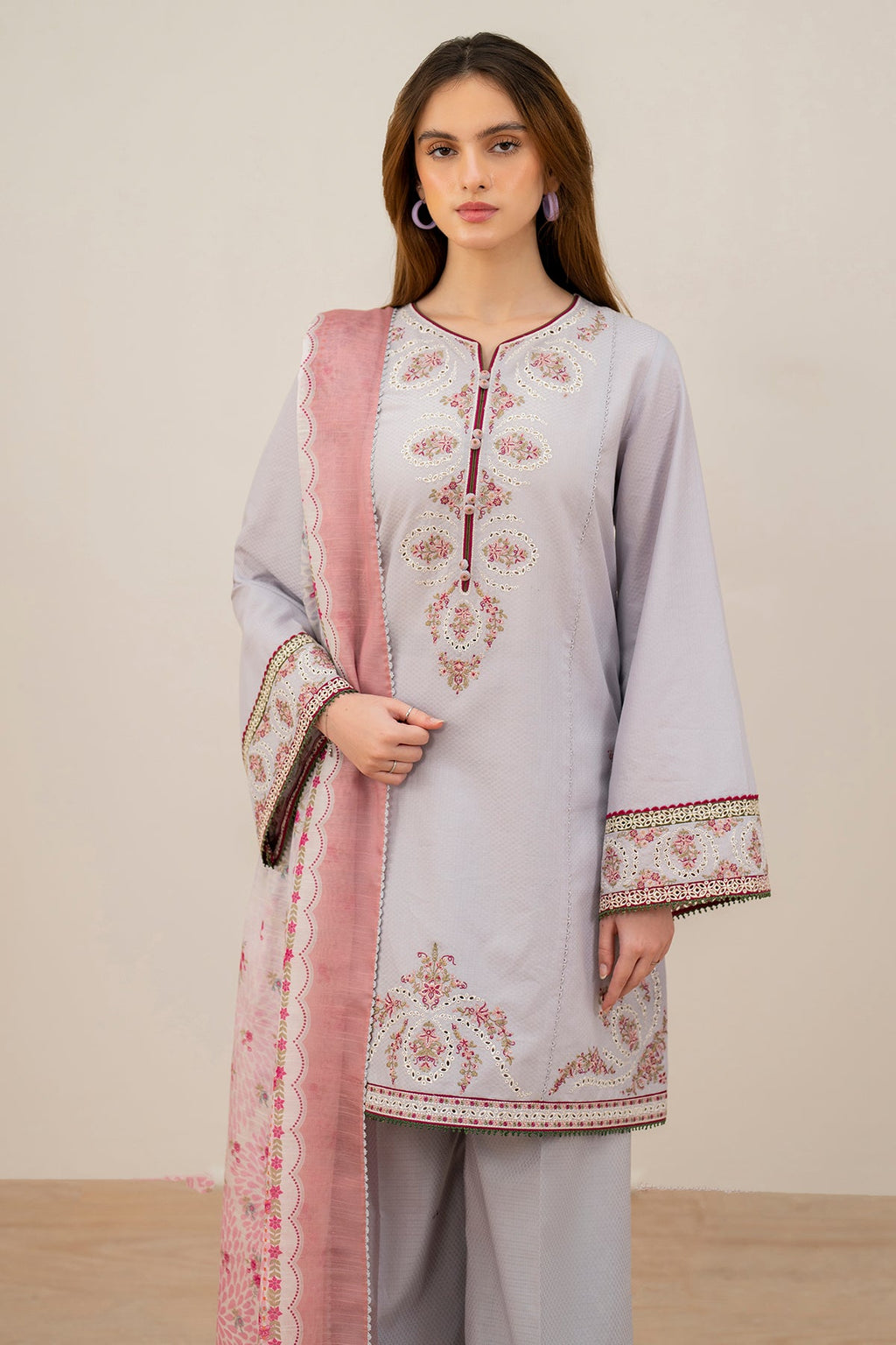 EMBROIDERED DOBBY LAWN USE-9129