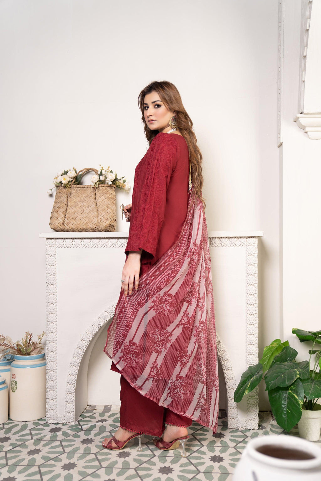AR-3016-Maroon Sheesh