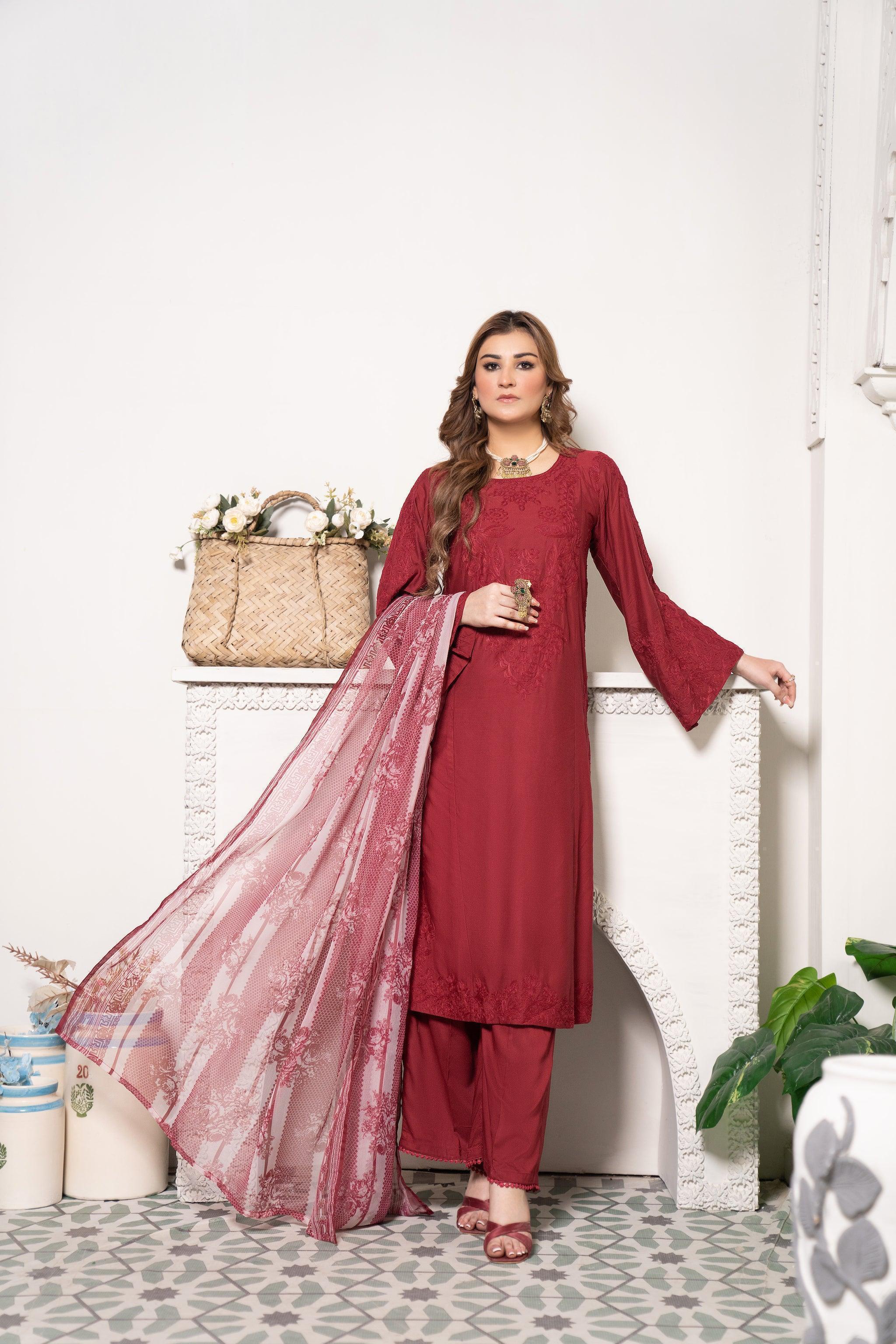 AR-3016-Maroon Sheesh