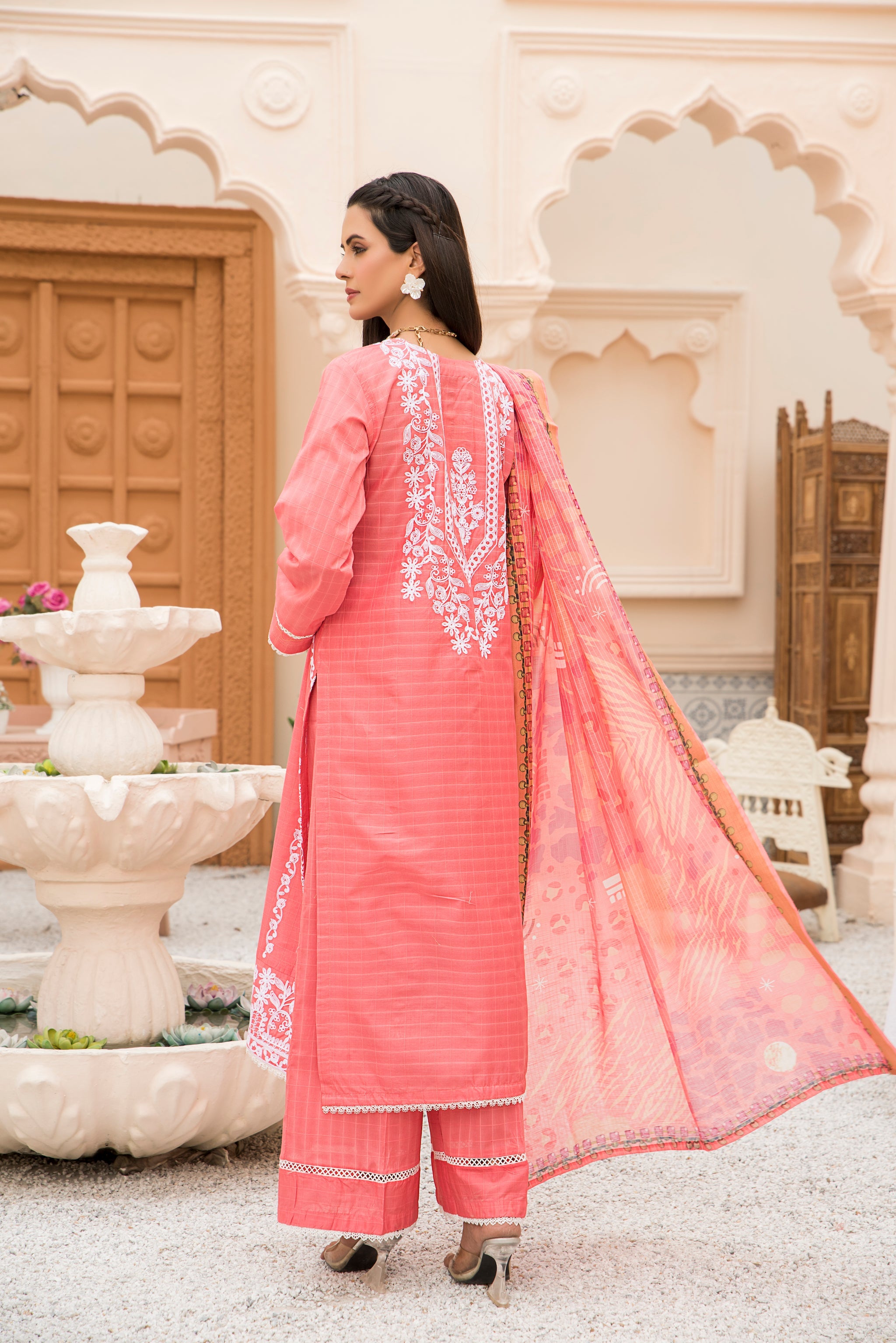 3 Piece Rose Vale Doria Embroidered Suit (RTW)