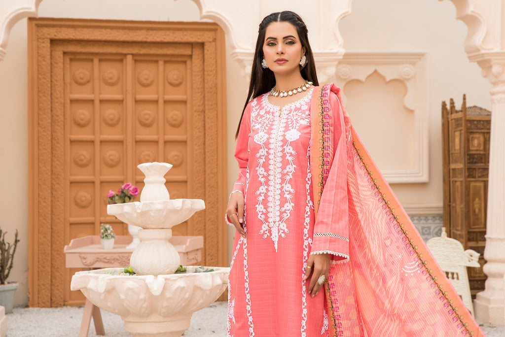 3 Piece Rose Vale Doria Embroidered Suit (RTW)