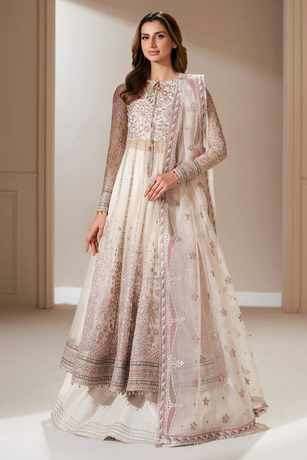 EMBROIDERED CHIFFON UC-3066