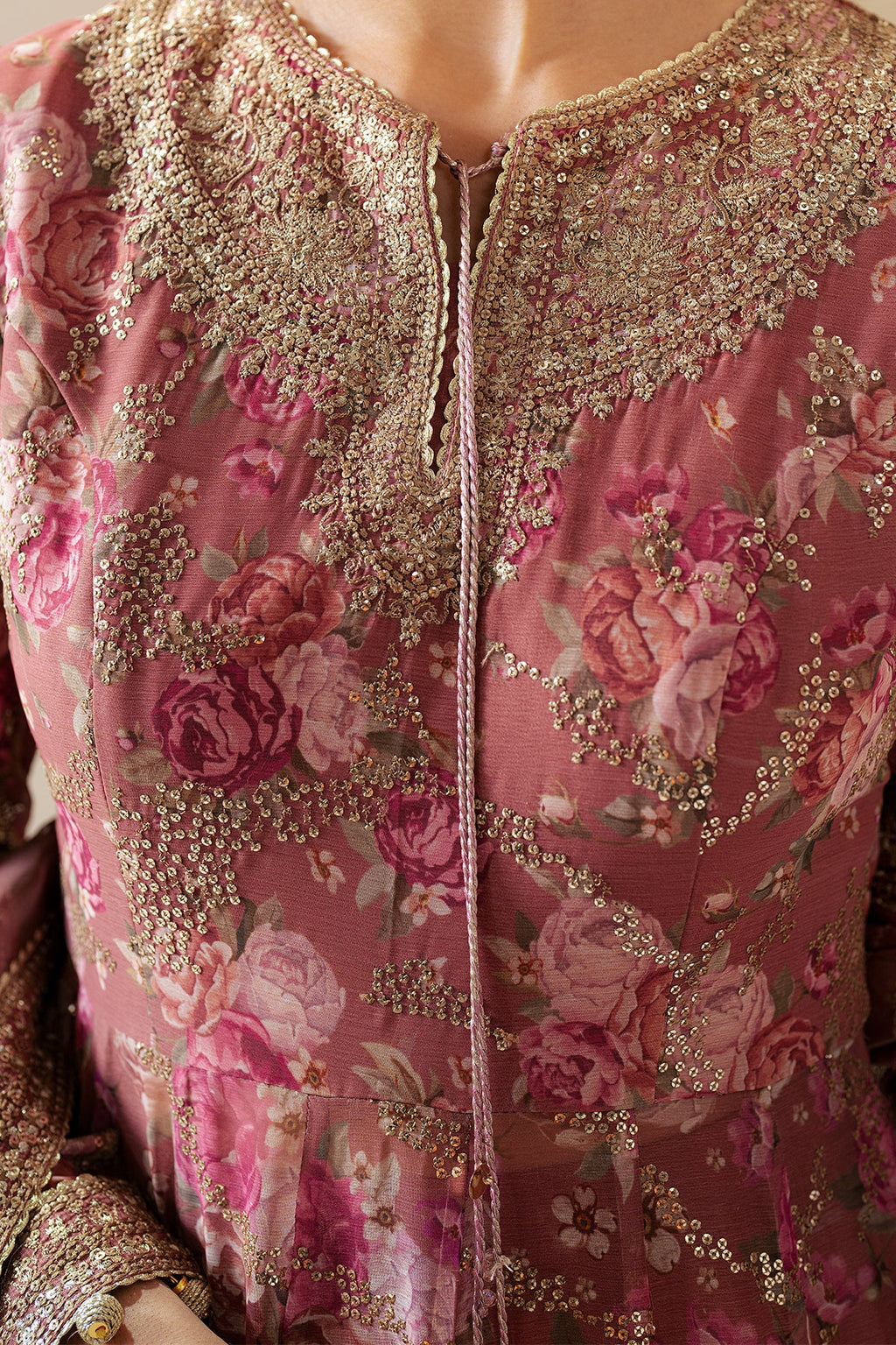 EMBROIDERED CHIFFON UC-3064