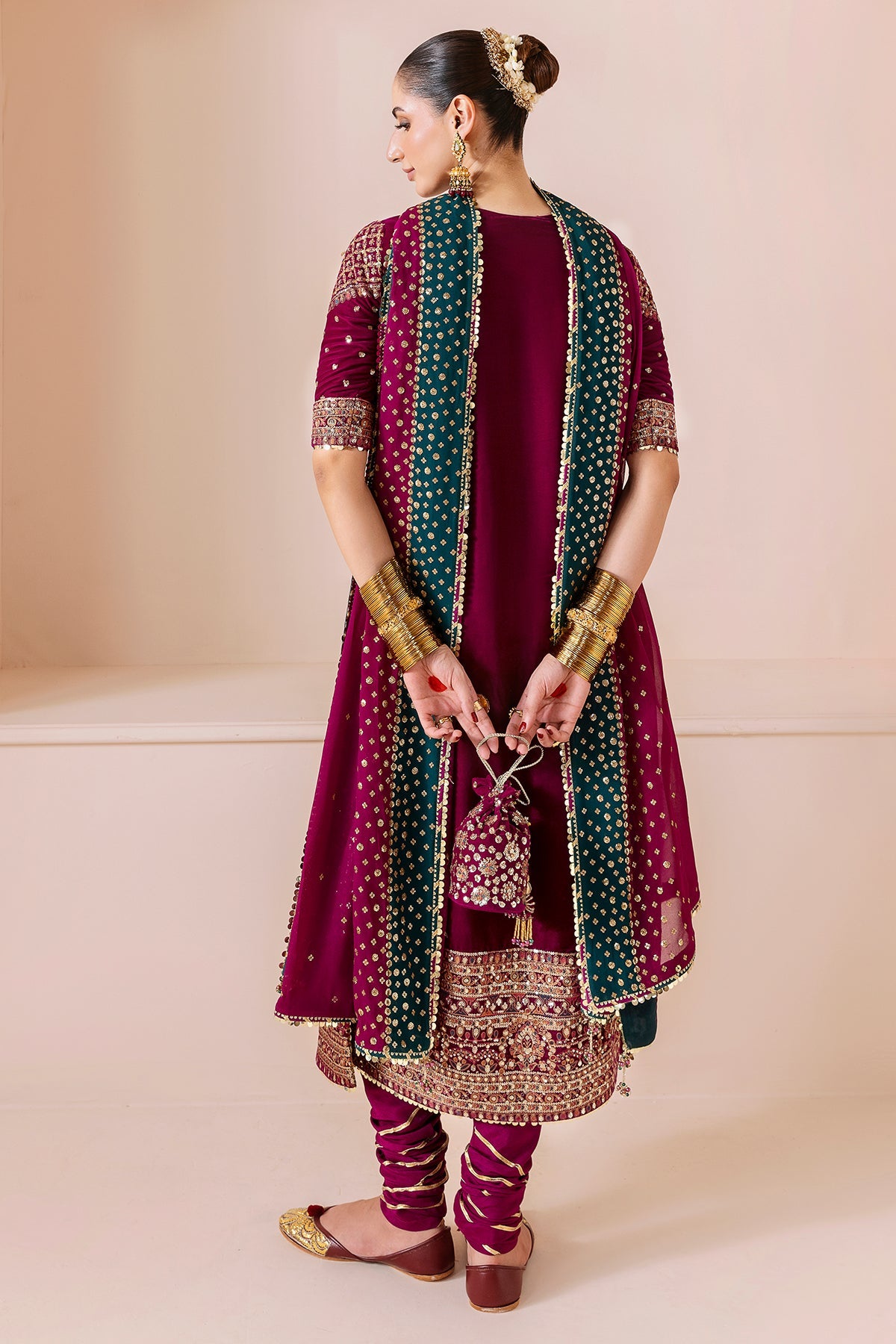 Embroidered Velvet Formal CVF D-02
