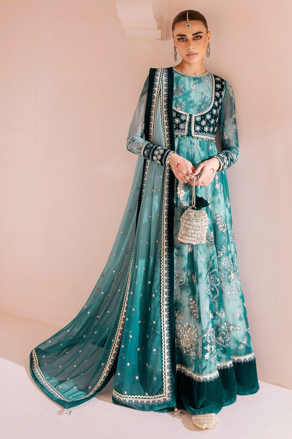 Embroidered Velvet Formal CVF D-06