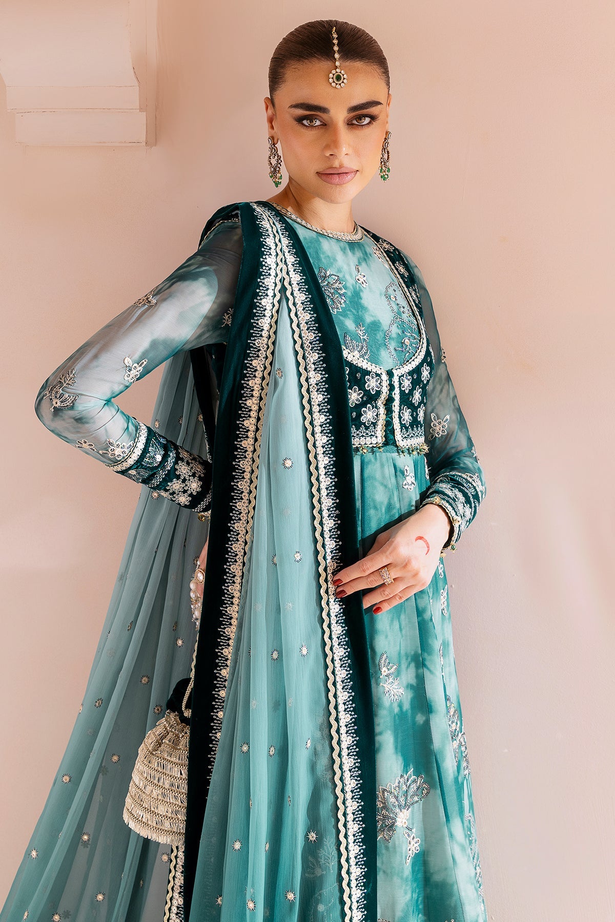 Embroidered Velvet Formal CVF D-06