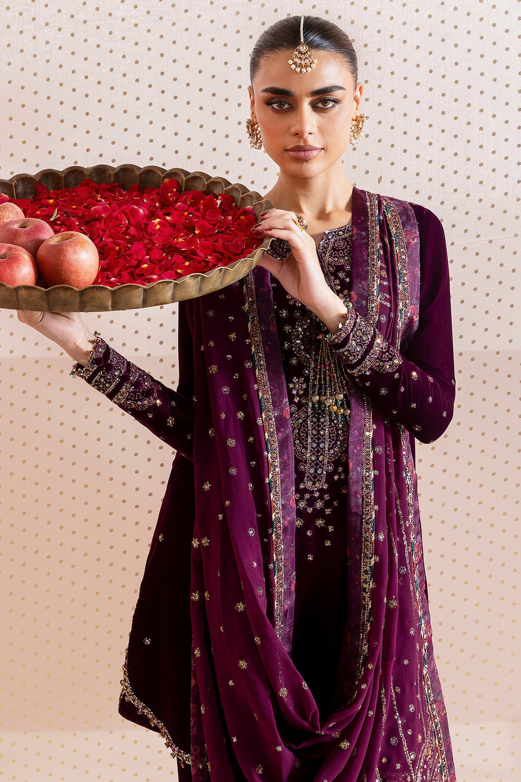 Embroidered Velvet Formal CVF D-05