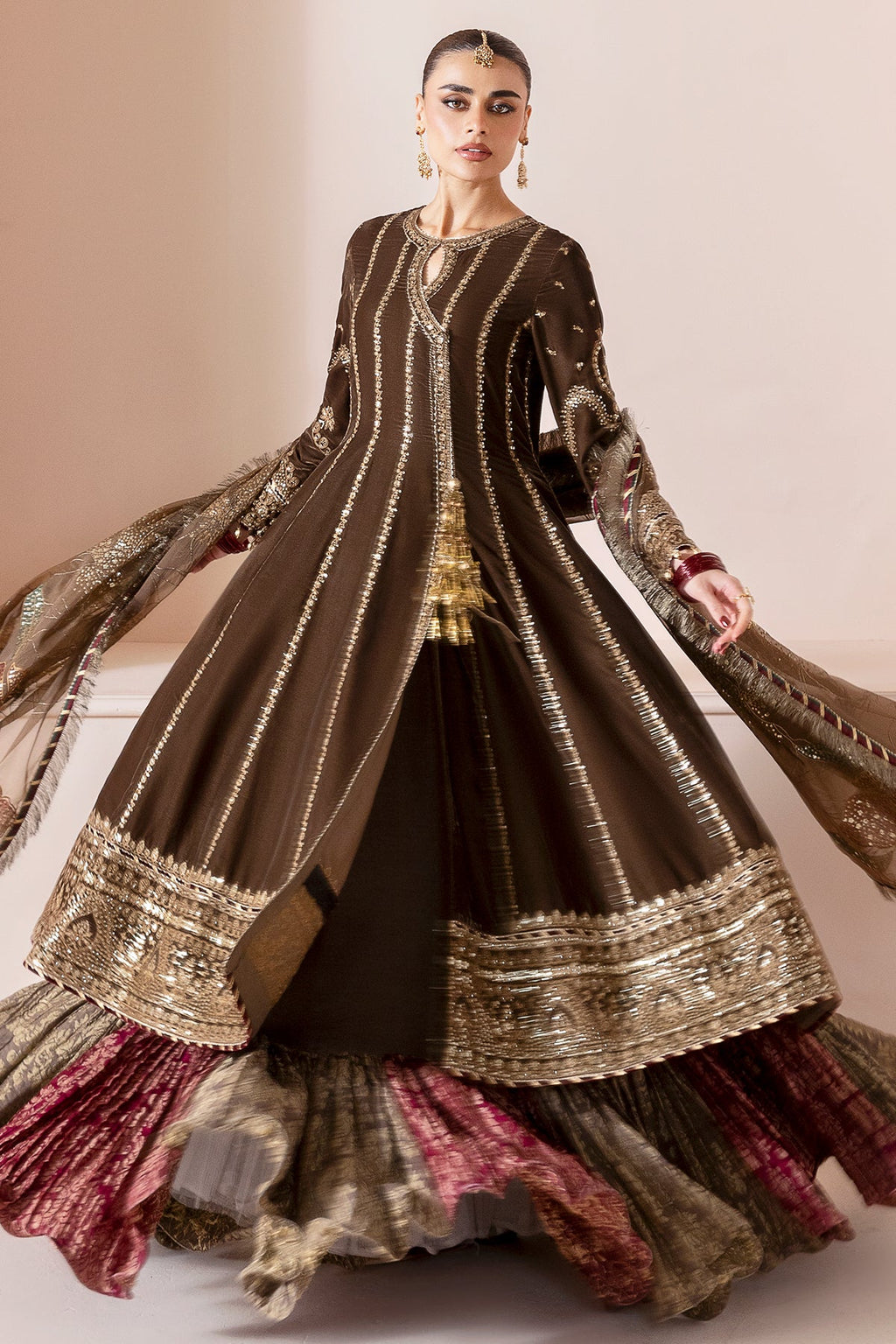 Embroidered Velvet Formal CVF D-04