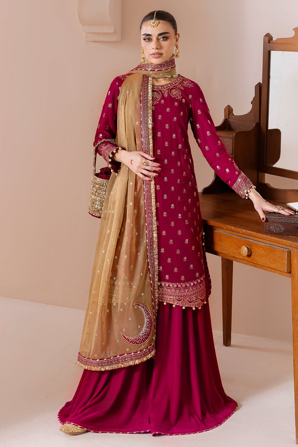 Embroidered Velvet Formal CVF D-11