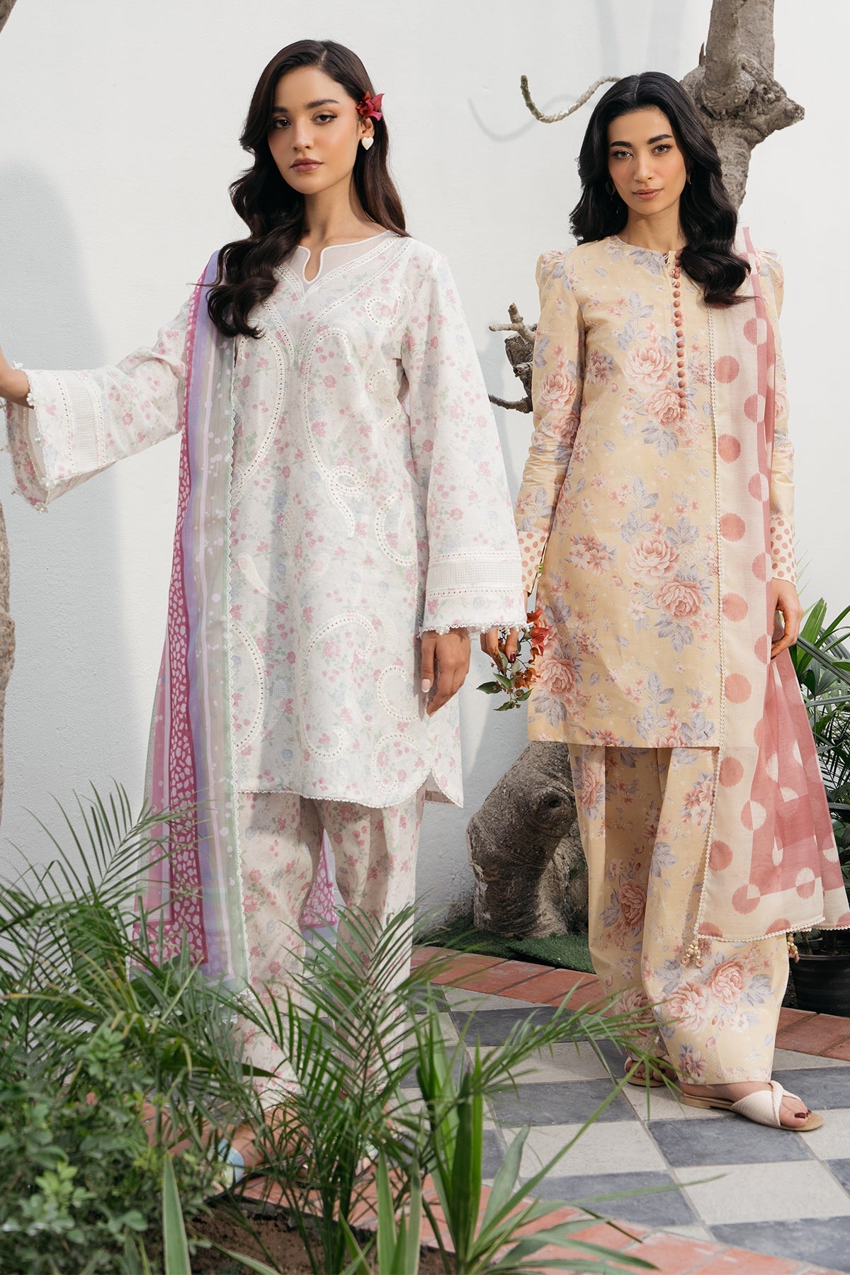 EMBROIDERED LAWN RTW - 1201