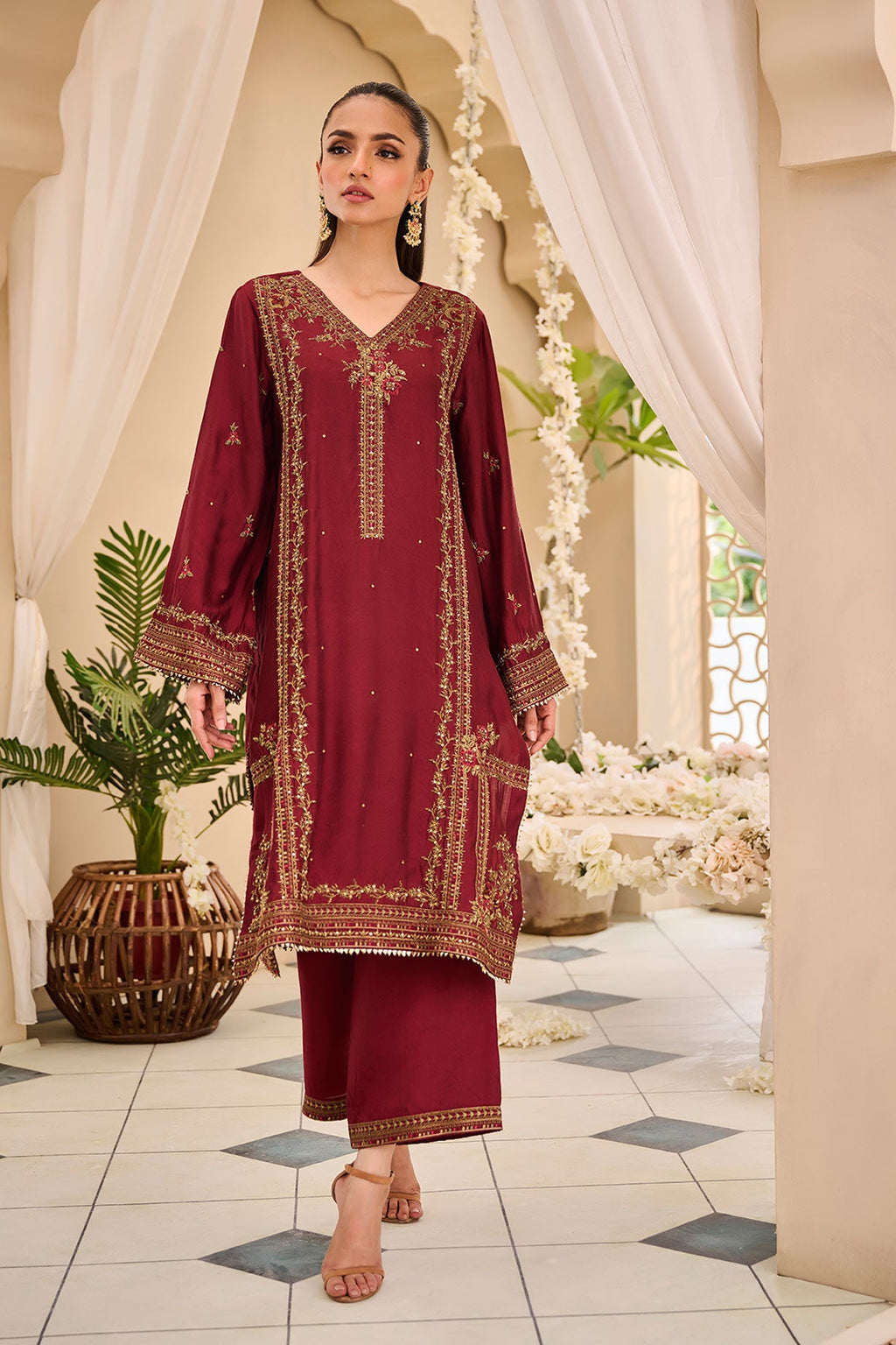 DL-0265 MAROON 3Pcs