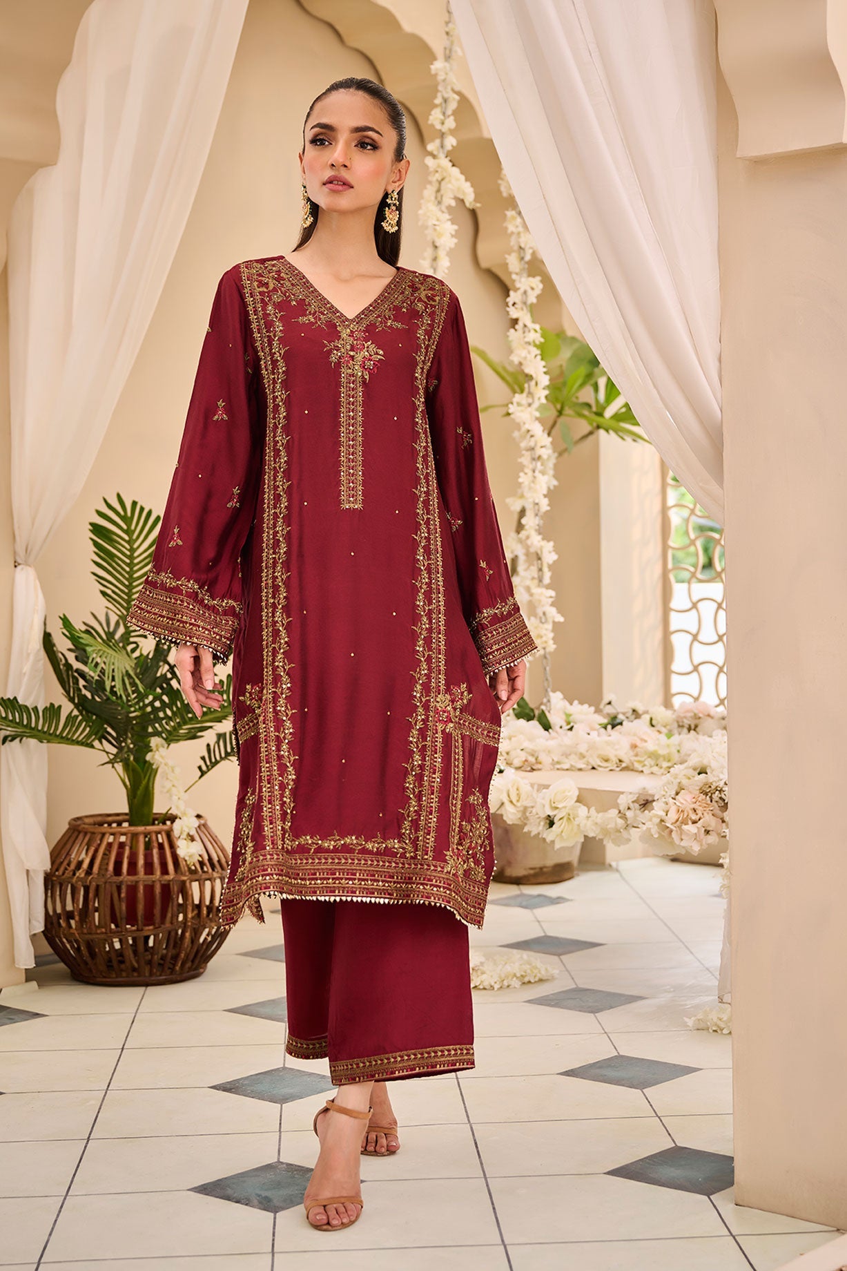 DL-0265 MAROON 3Pcs