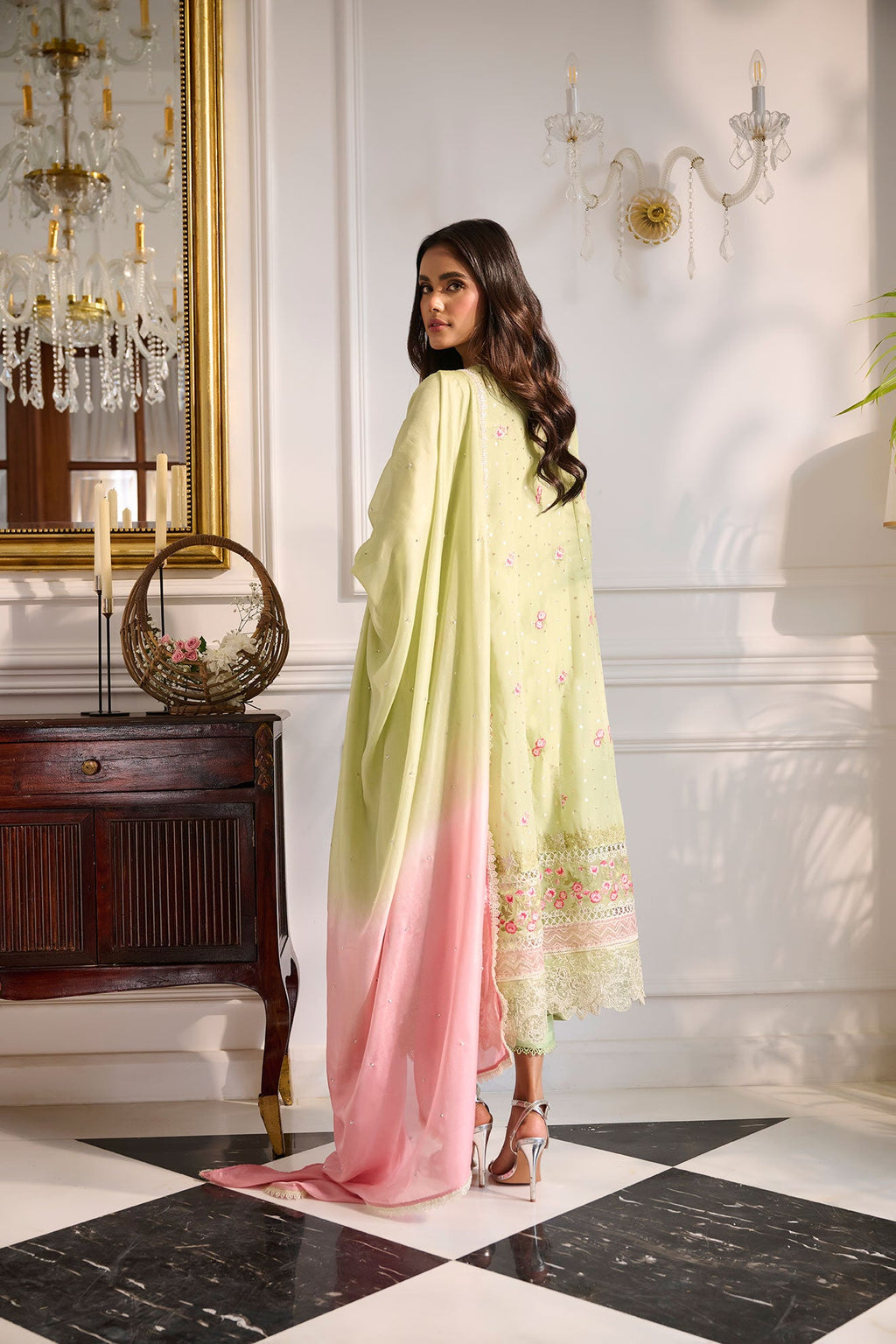 SS24DD-1142 PINK TIE DYE DUPATTA