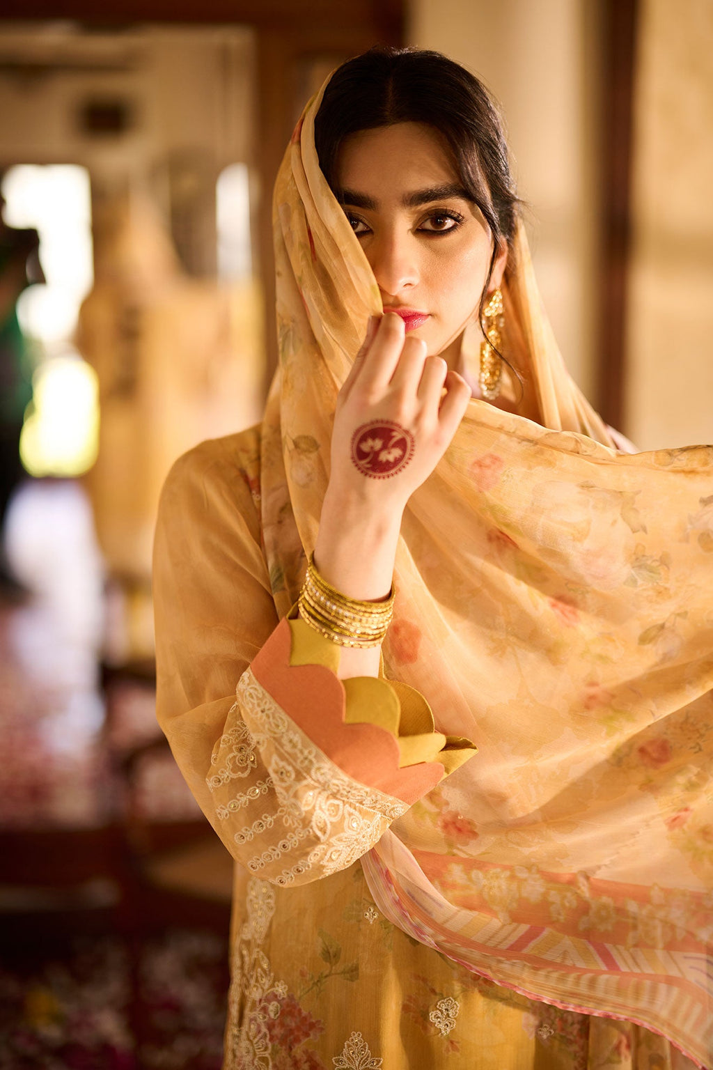 SS24DD-1139 YELLOW DUPATTA