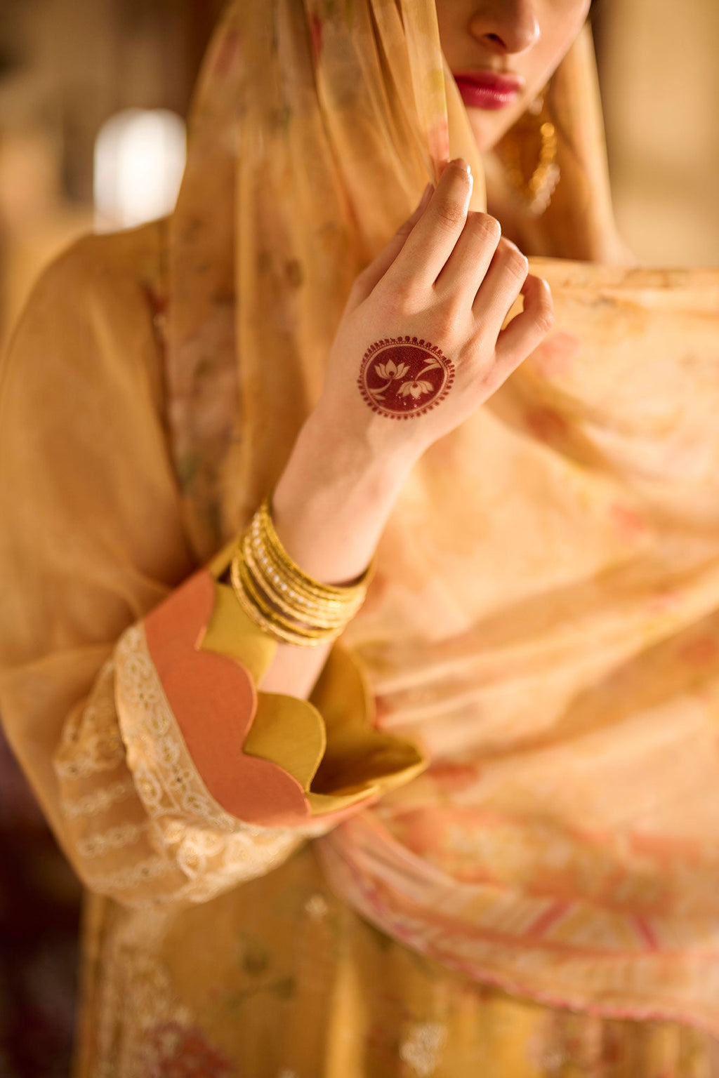 SS24DD-1139 YELLOW DUPATTA