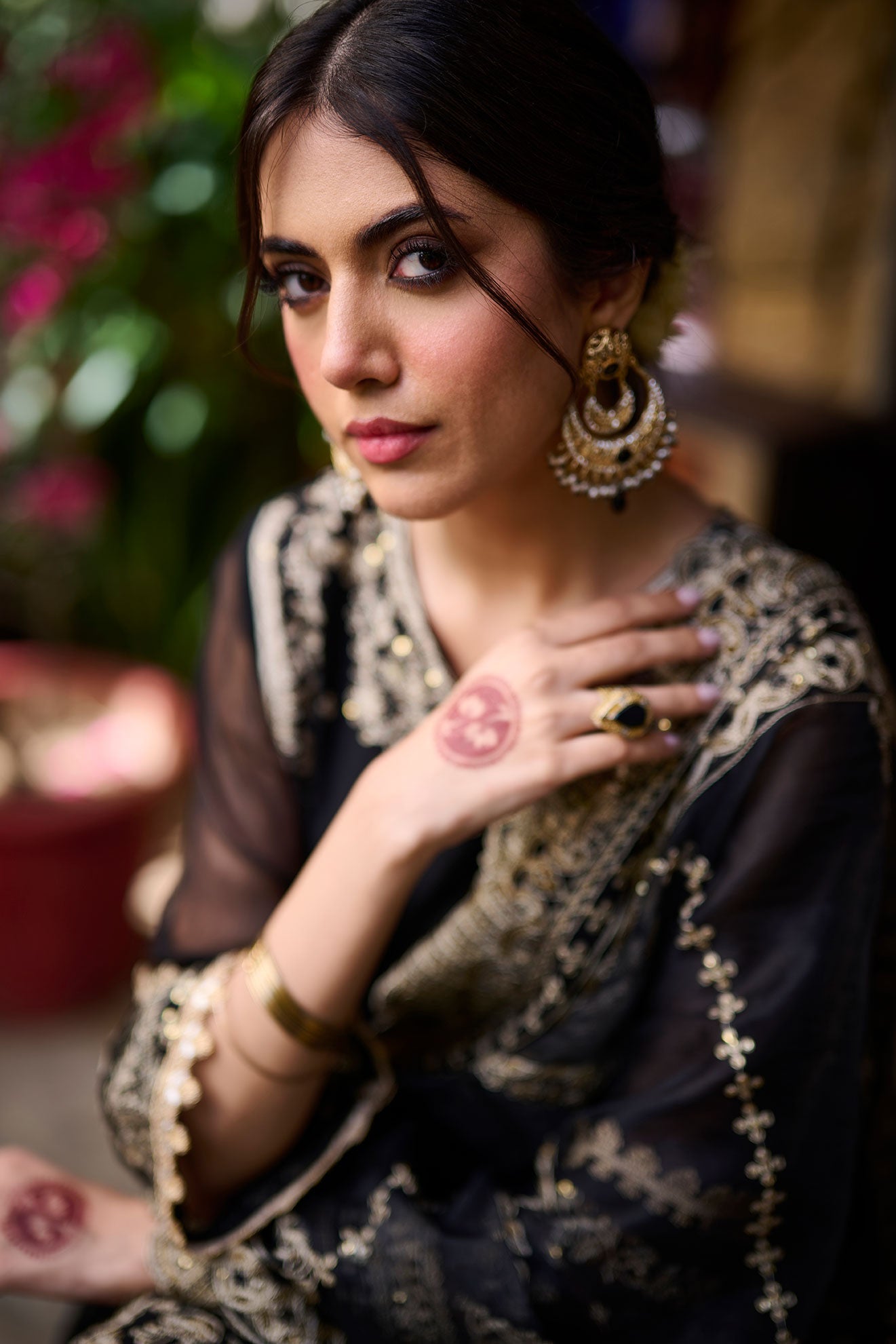 SS24DD-1137 BLACK DUPATTA