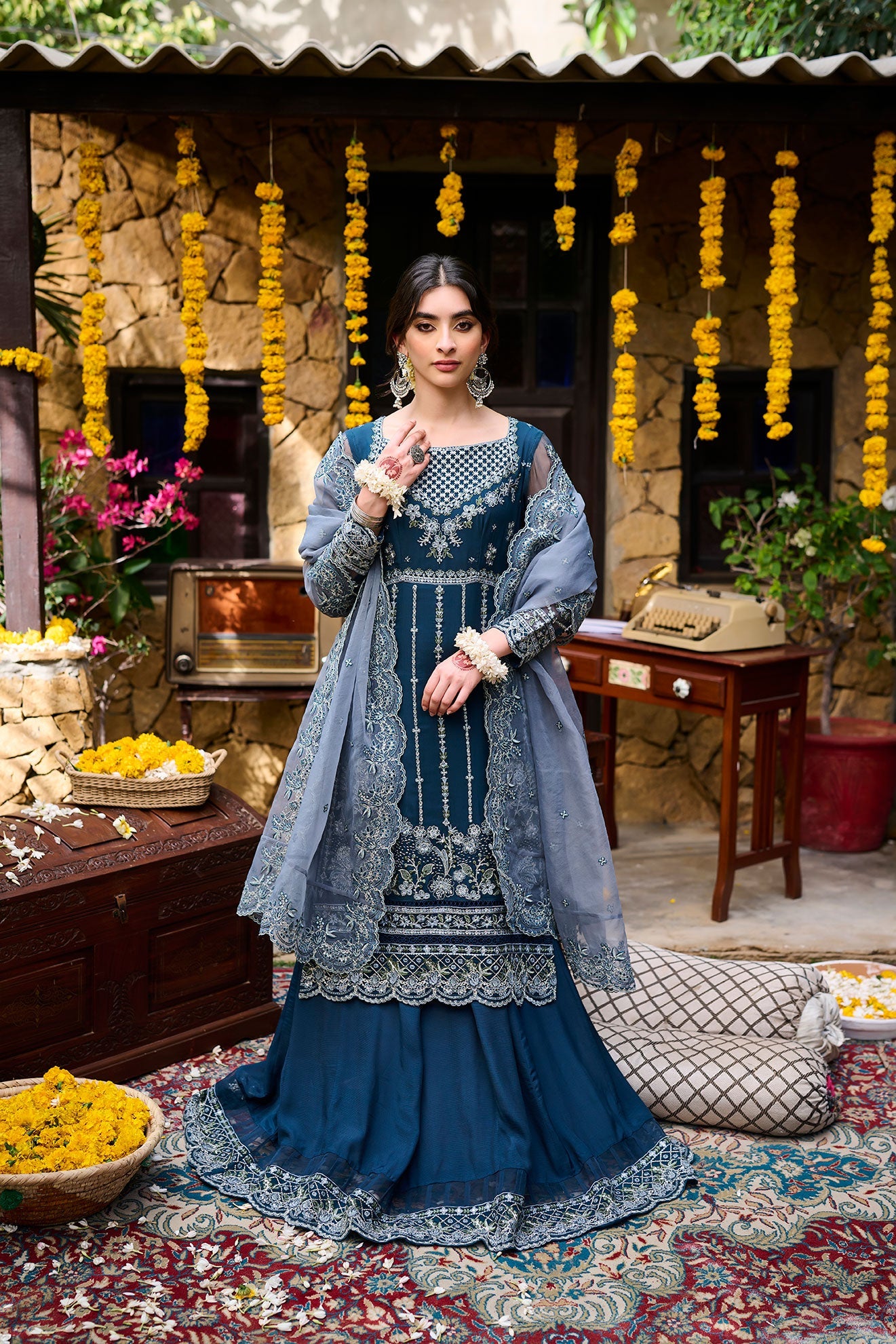 SS24DD-1134 GREY DUPATTA