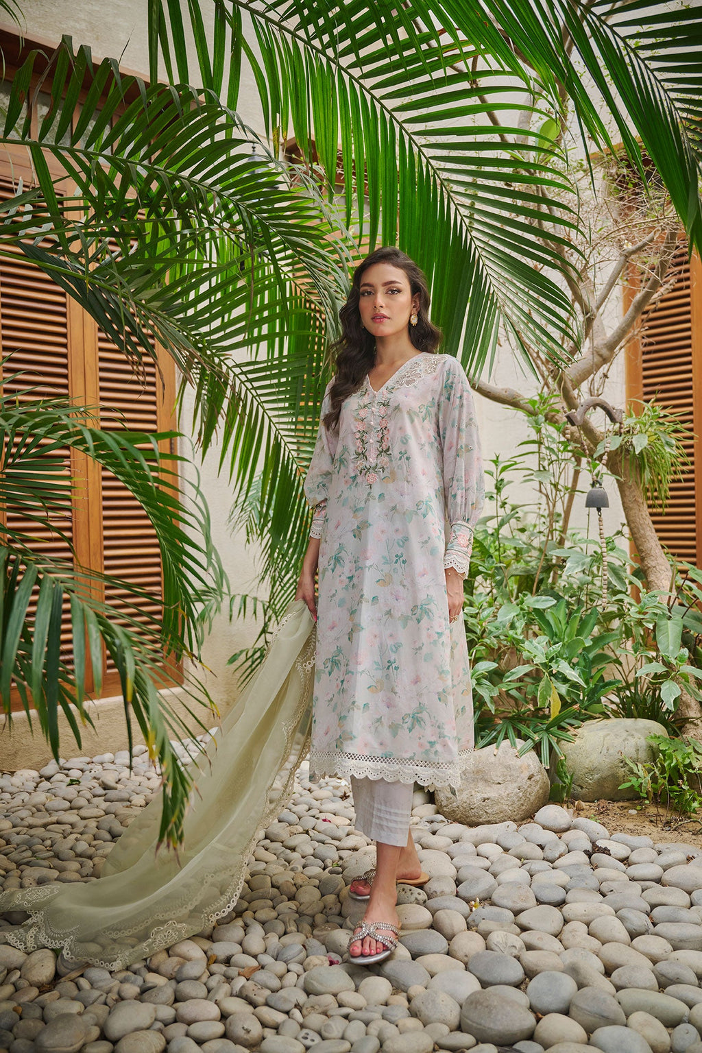 DD-1011 LEMON DUPATTA