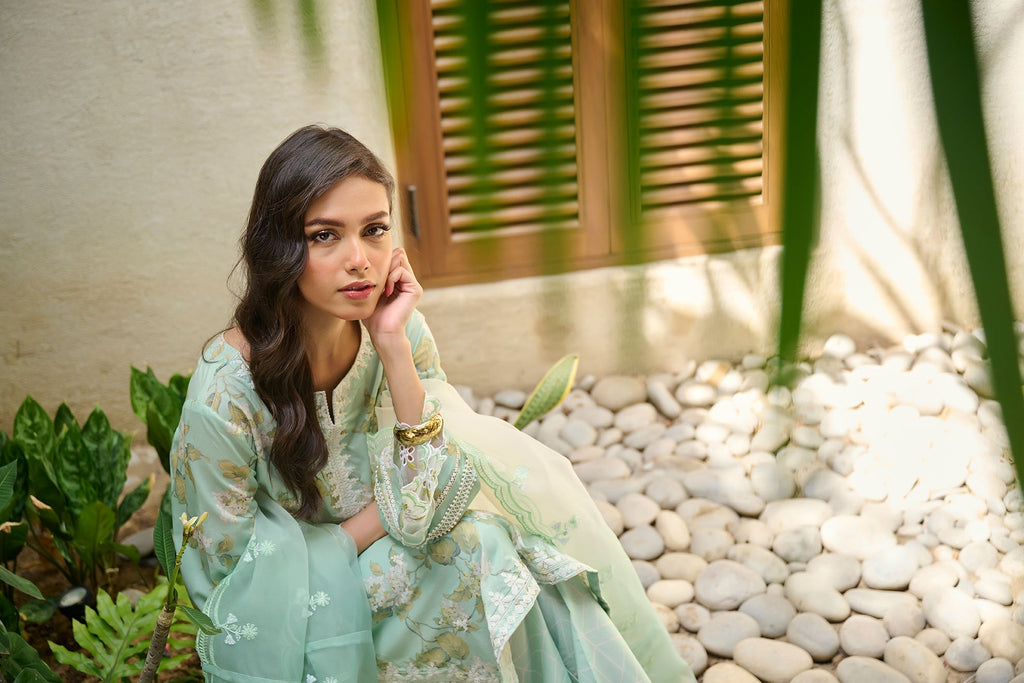 DD-1046 GREEN DUPATTA