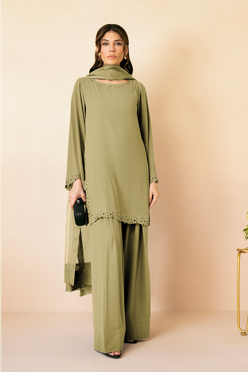Clara Aloe Organza Dupatta