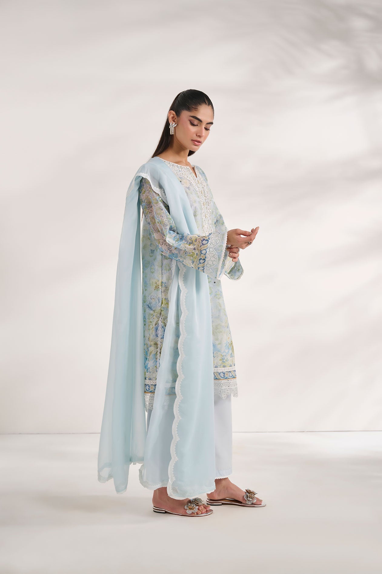 SS24DD-2585  SKY BLUE DUPATTA