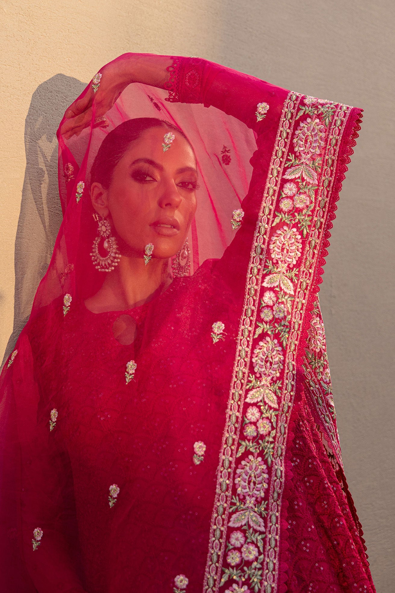 FW24DD-2653  DARK PINK DUPATTA