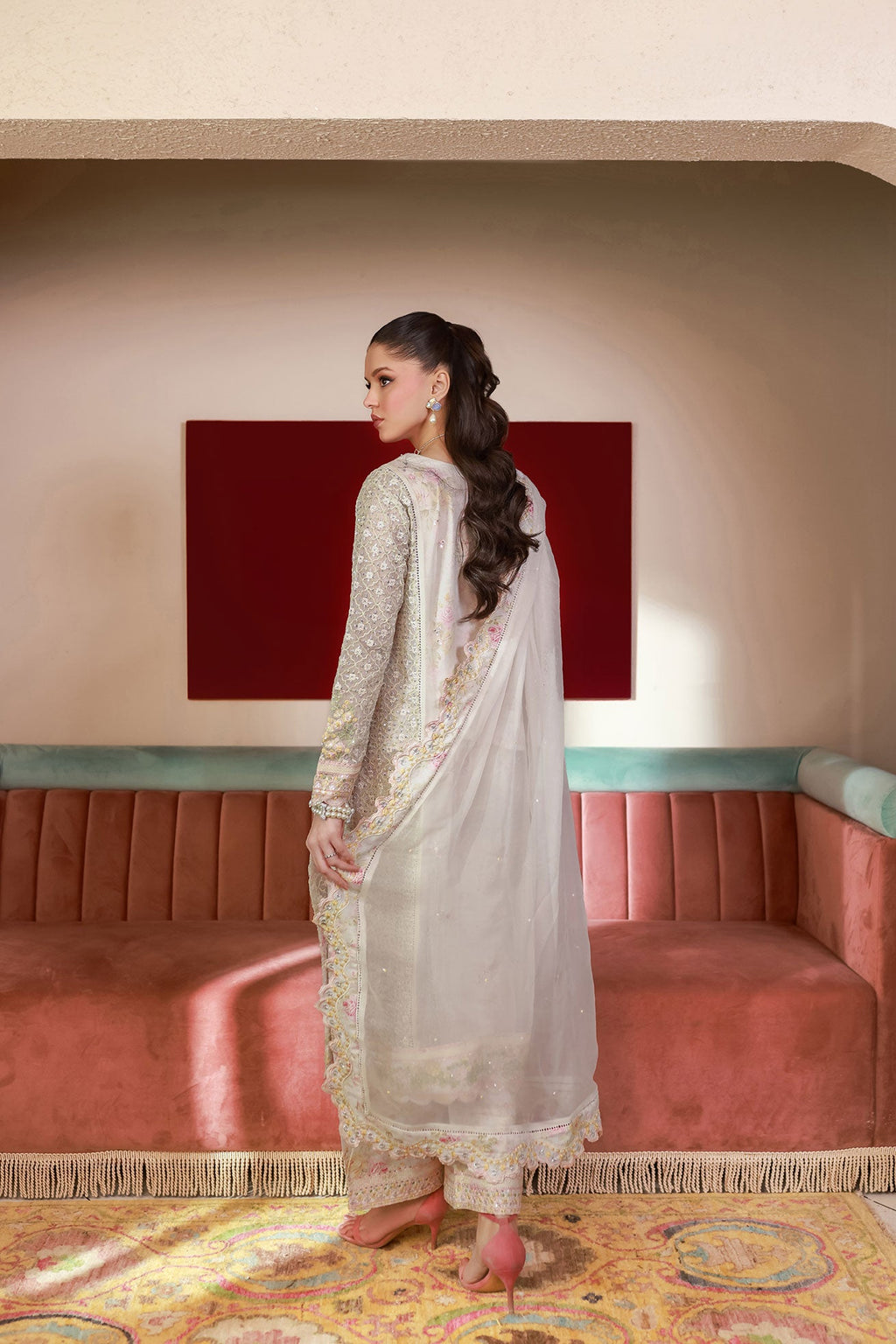 SS25DD-2711  OFF WHITE DUPATTA