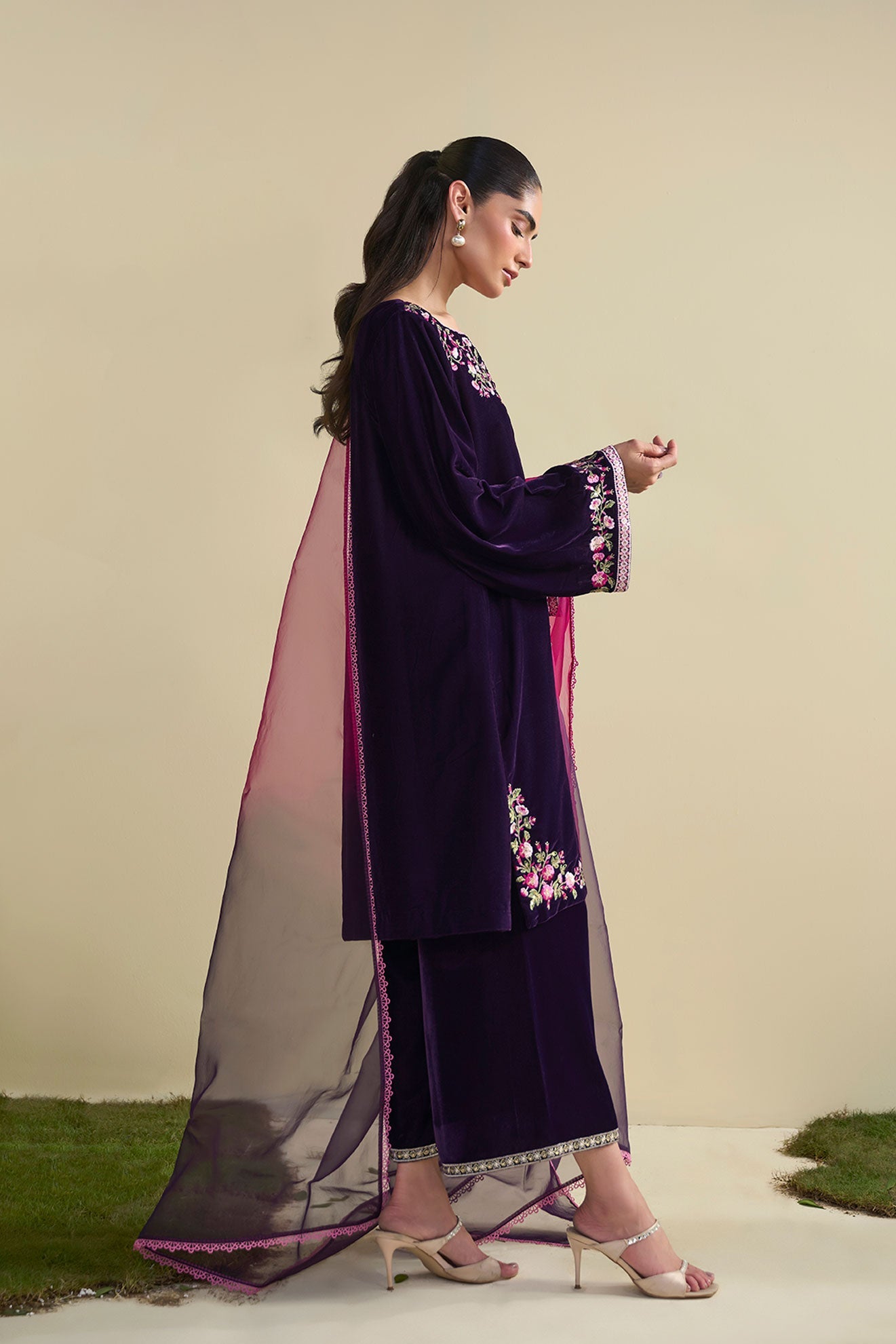 FW25DD-2811  PURPLE TIE-DYE DUPATTA