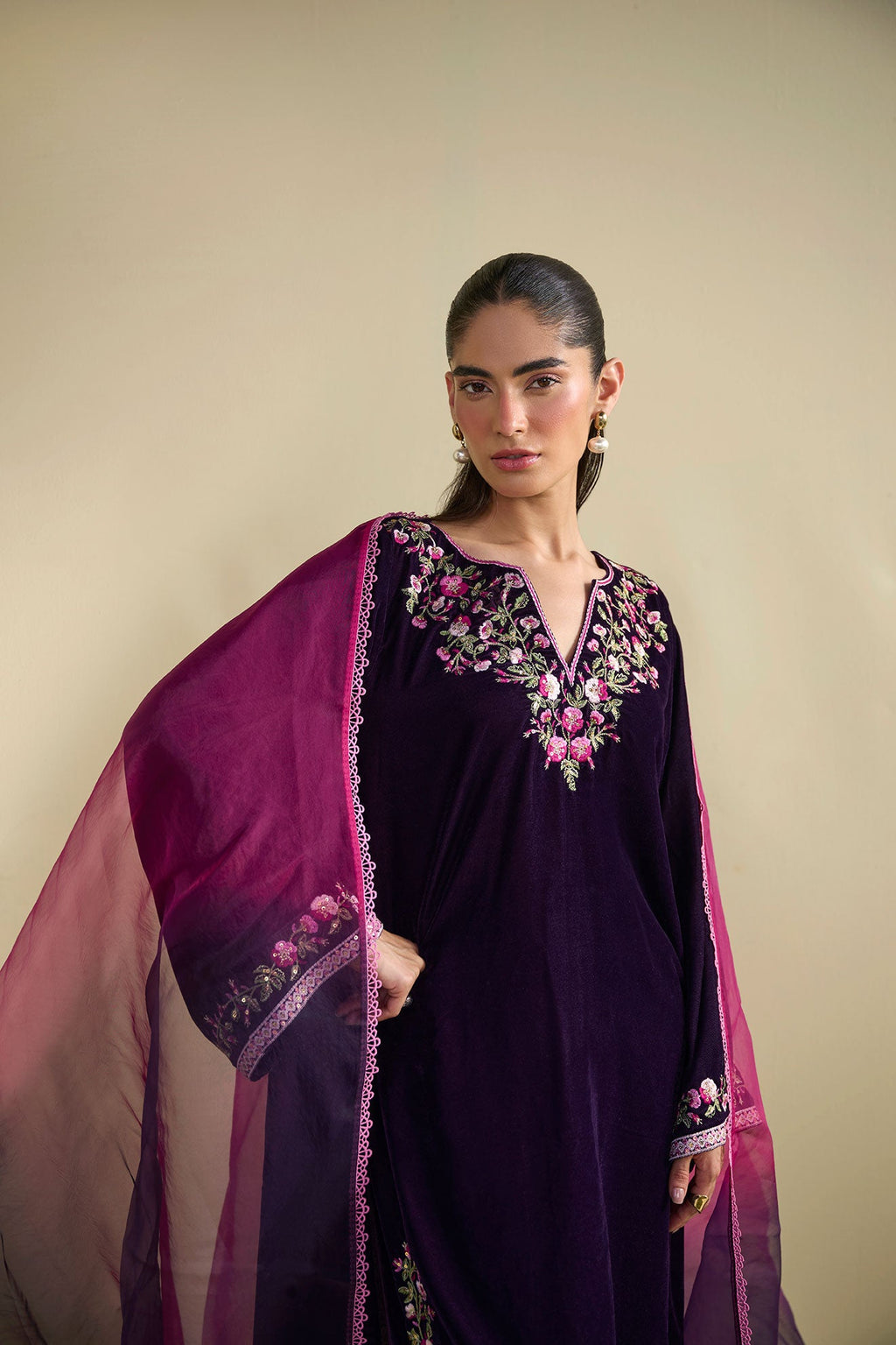 FW25DD-2811  PURPLE TIE-DYE DUPATTA