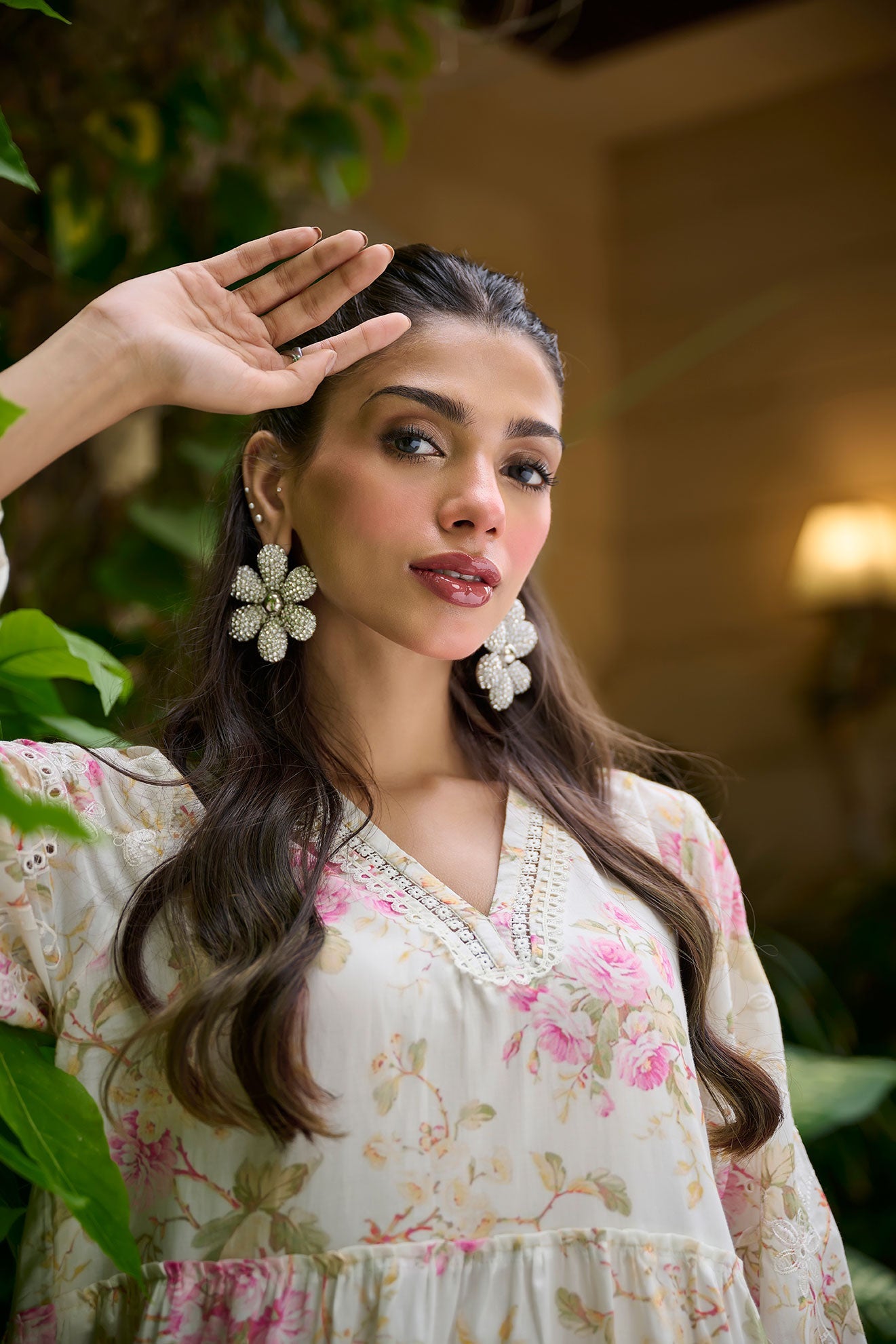 DC-0534 BEIGE EMBROIDERED KURTA