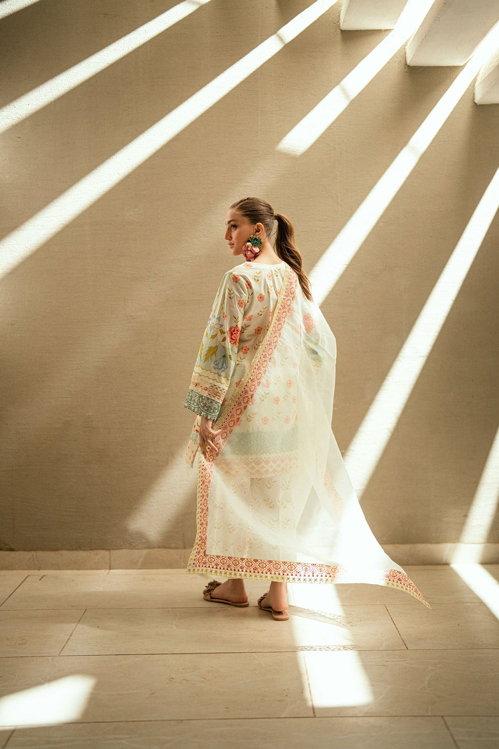 SS25DD-2536  OFF WHITE DUPATTA