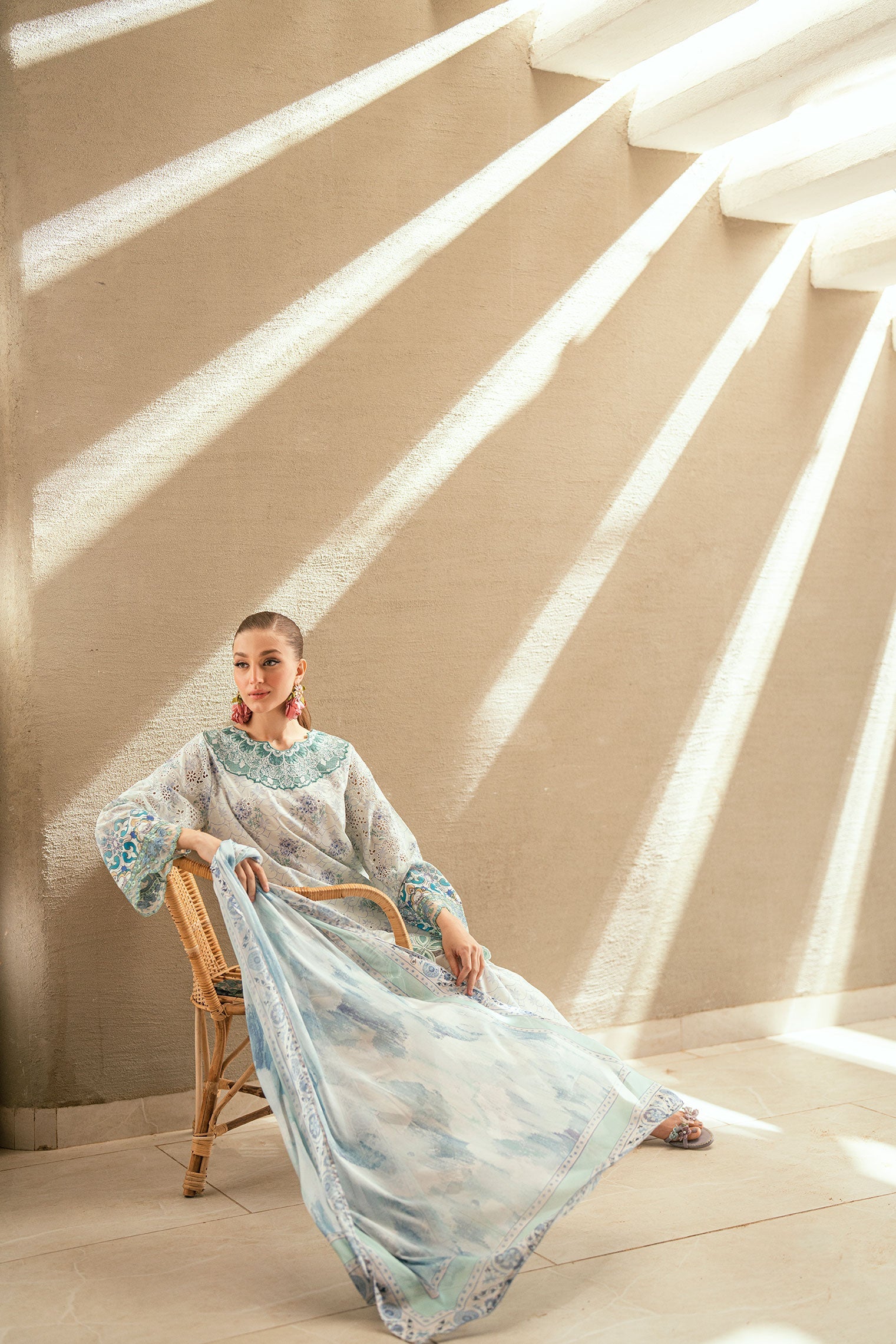 SS25DD-2537  SKY BLUE DUPATTA