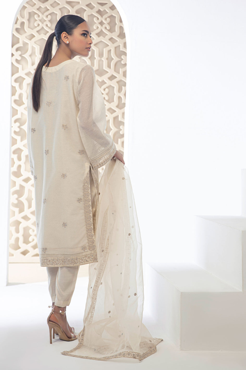 DD-0952 BEIGE DUPATTA