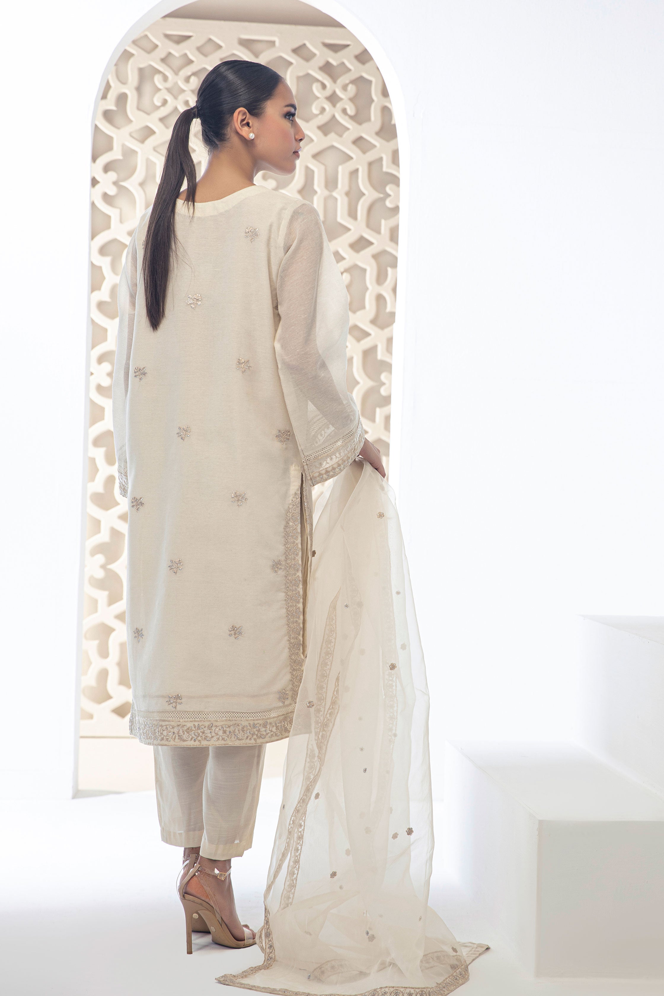 DD-0952 BEIGE DUPATTA