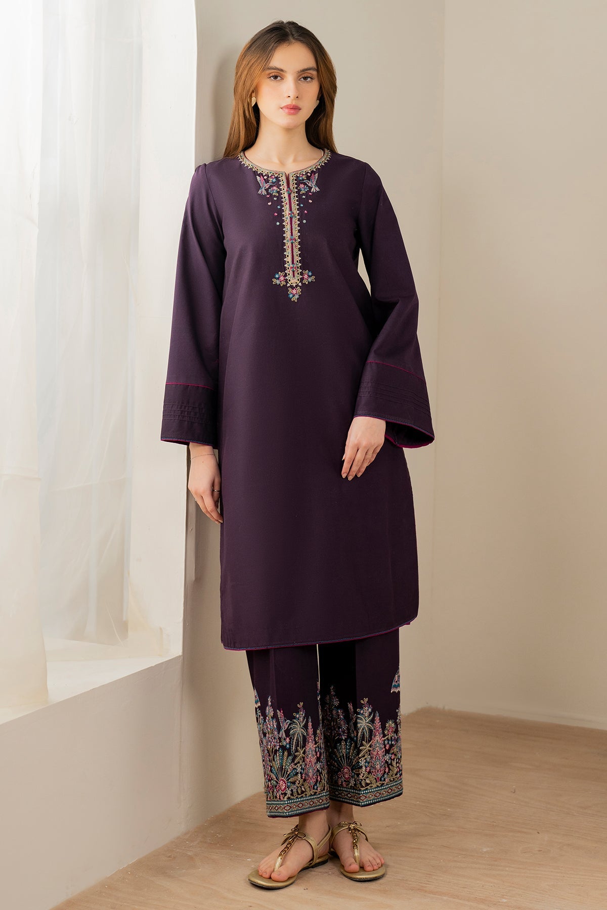 EMBROIDERED LAWN RTW-1224