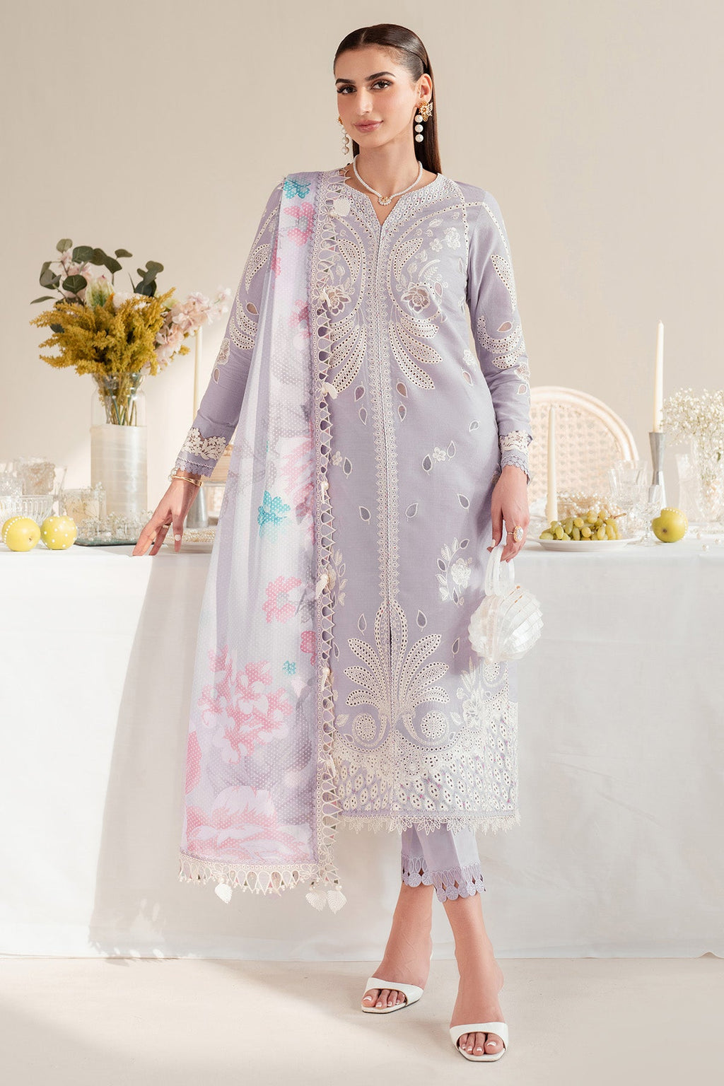 EMBROIDERED DOBBY LAWN IL25-D06