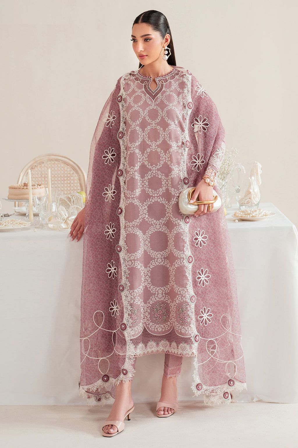 EMBROIDERED LAWN IL25-D10