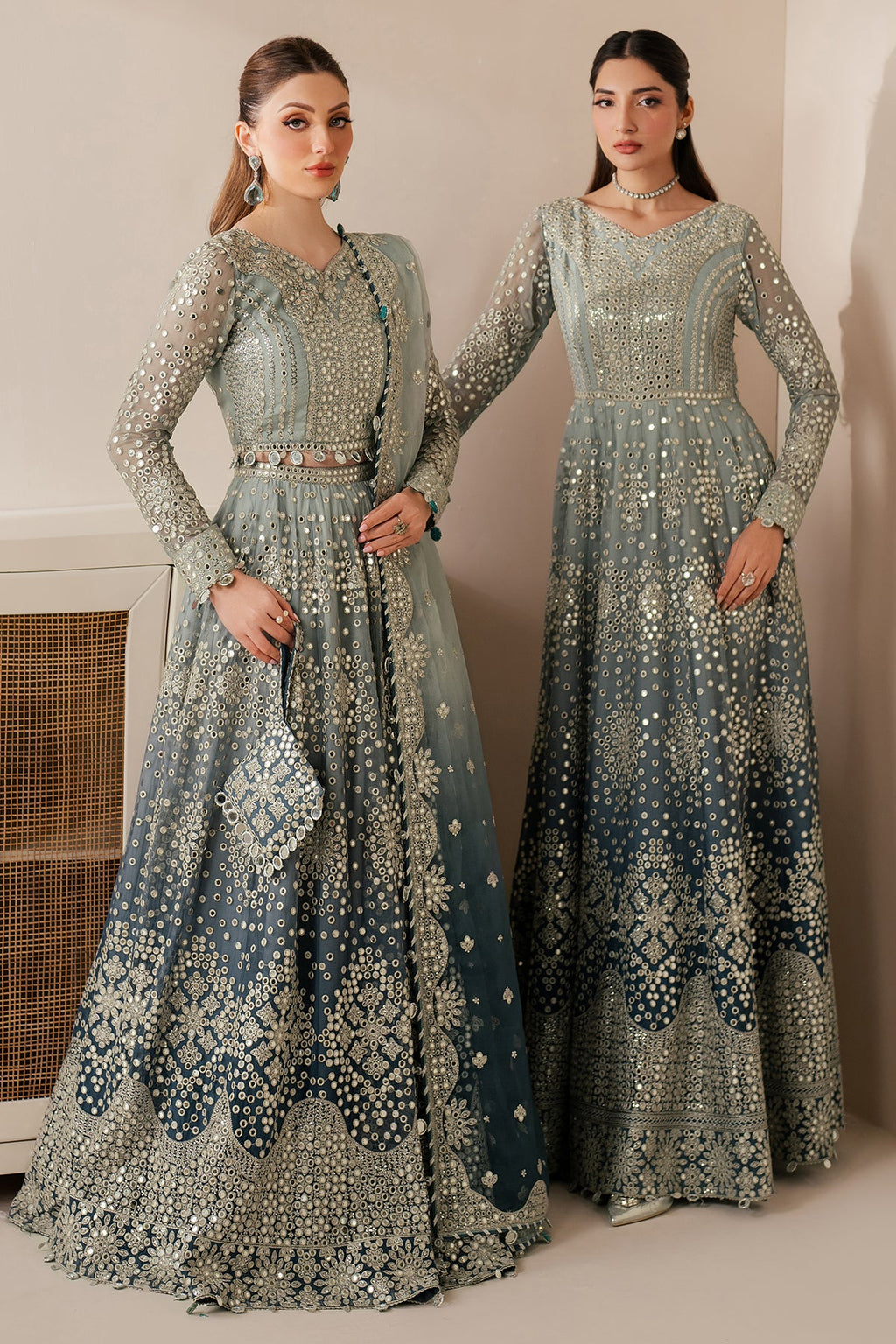 EMBROIDERED CHIFFON UC-3115