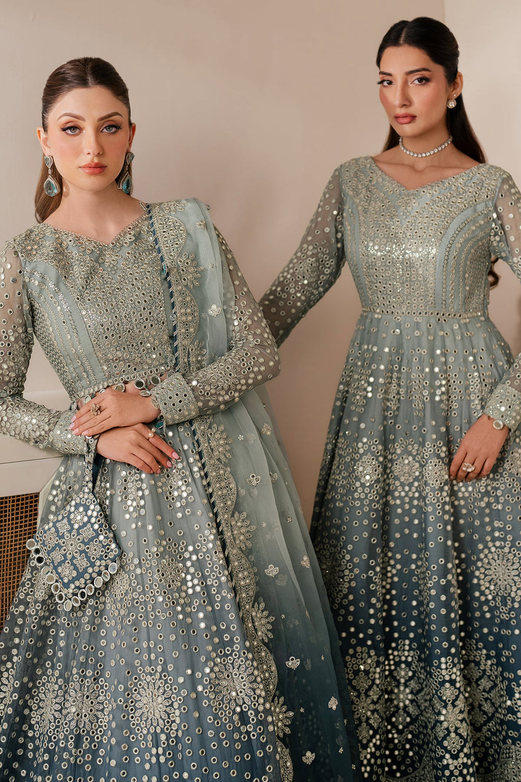 EMBROIDERED CHIFFON UC-3115