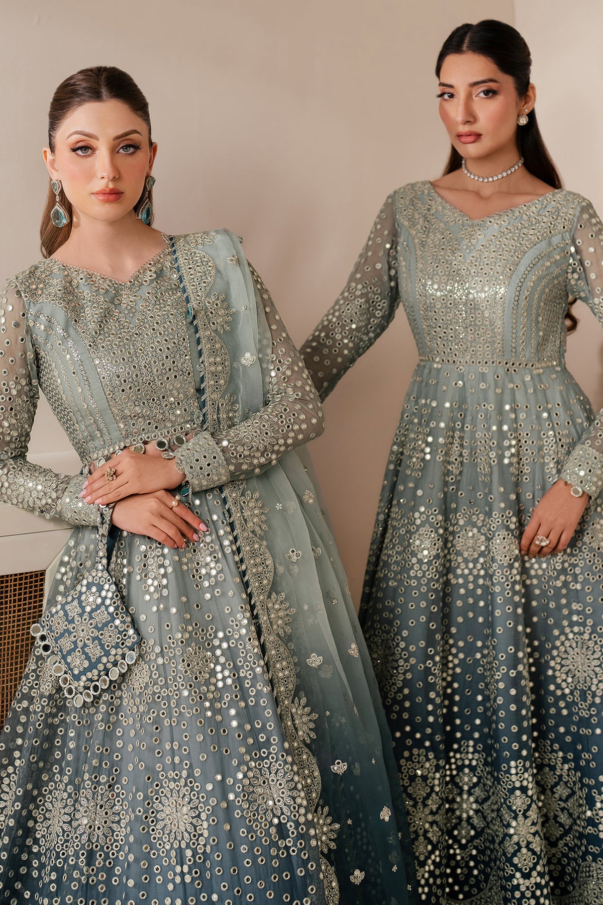 EMBROIDERED CHIFFON UC-3115