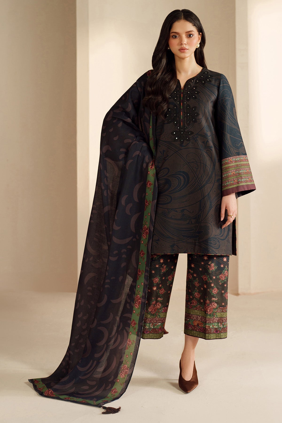 EMBROIDERED PREMIUM VISCOSE UW-0203