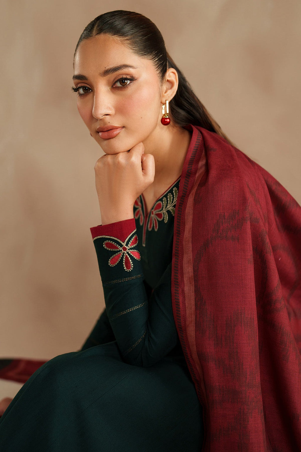 EMBROIDERED KHADDAR RTW-1265