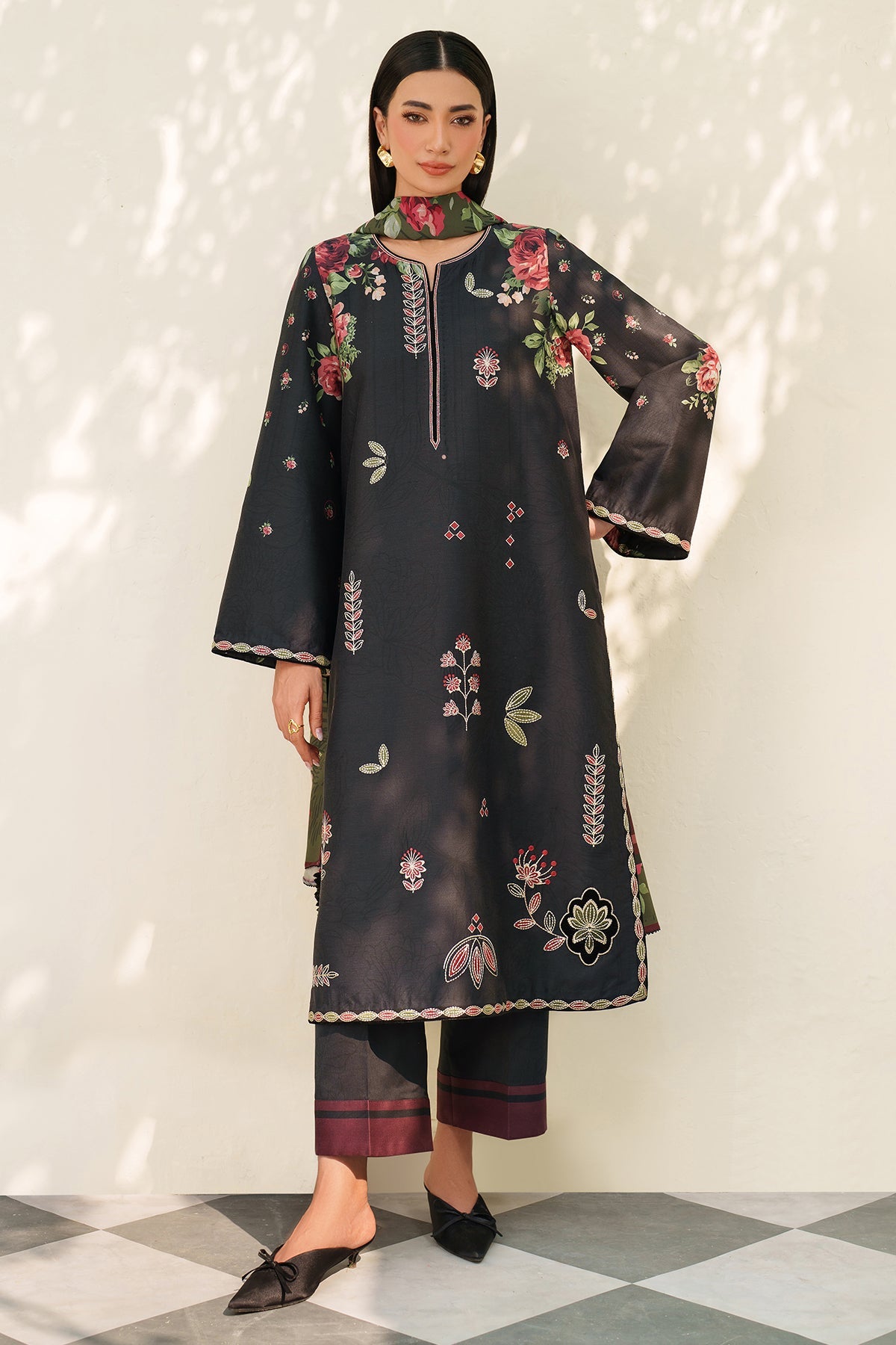 EMBROIDERED PREMIUM VISCOSE UW-0167