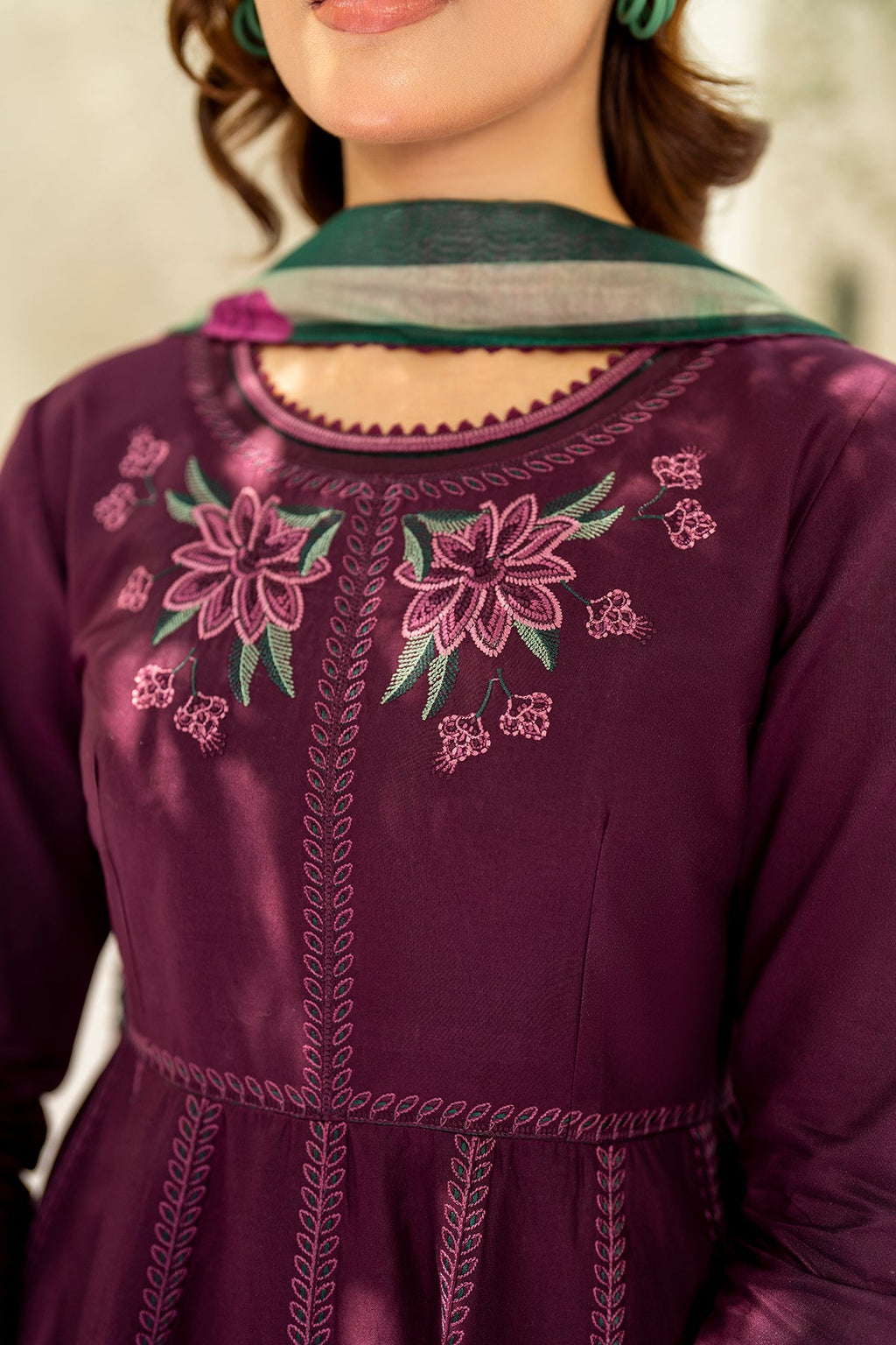 EMBROIDERED LAWN RTW-1203